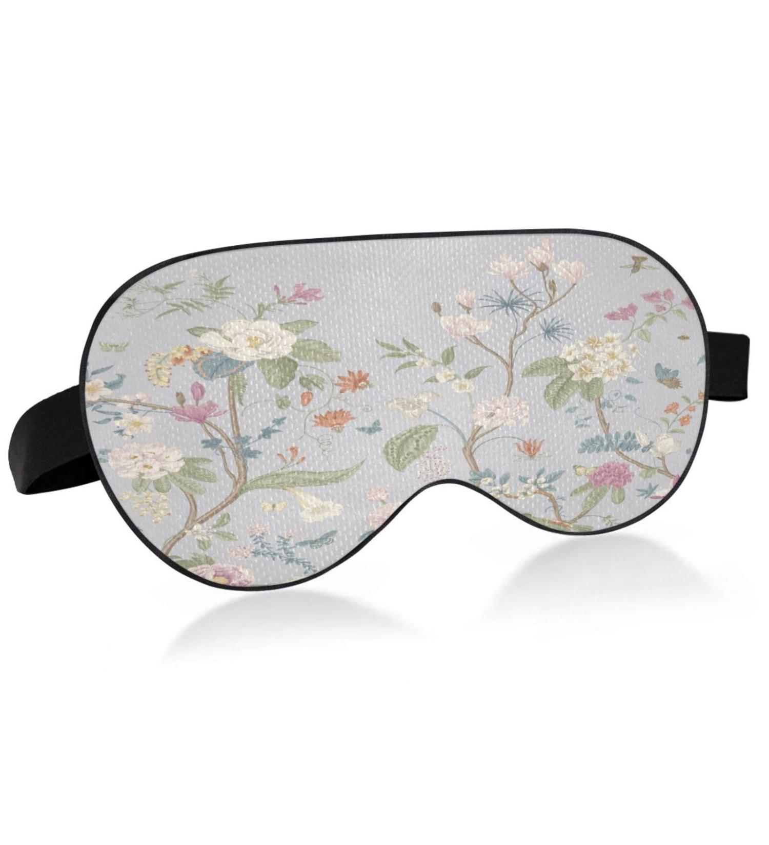 Wildflower Print Sleep Mask - Soft Comfort Blindfold for Men and Women - Buy Online on GoSupps.com