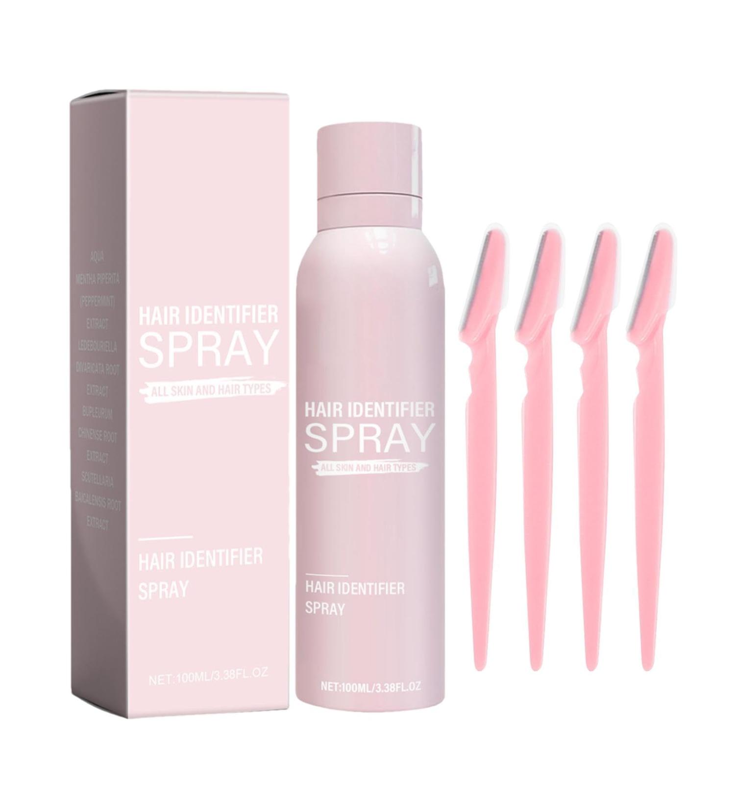 Hair Identifier Spray |Facial Hair Identifier Spray | Facial Hair Dermaplaning Spray | Moisturizing Hair Identifying Solution | Face Shaving Identifier For Removing Unwanted Hair - Buy Online on GoSupps.com