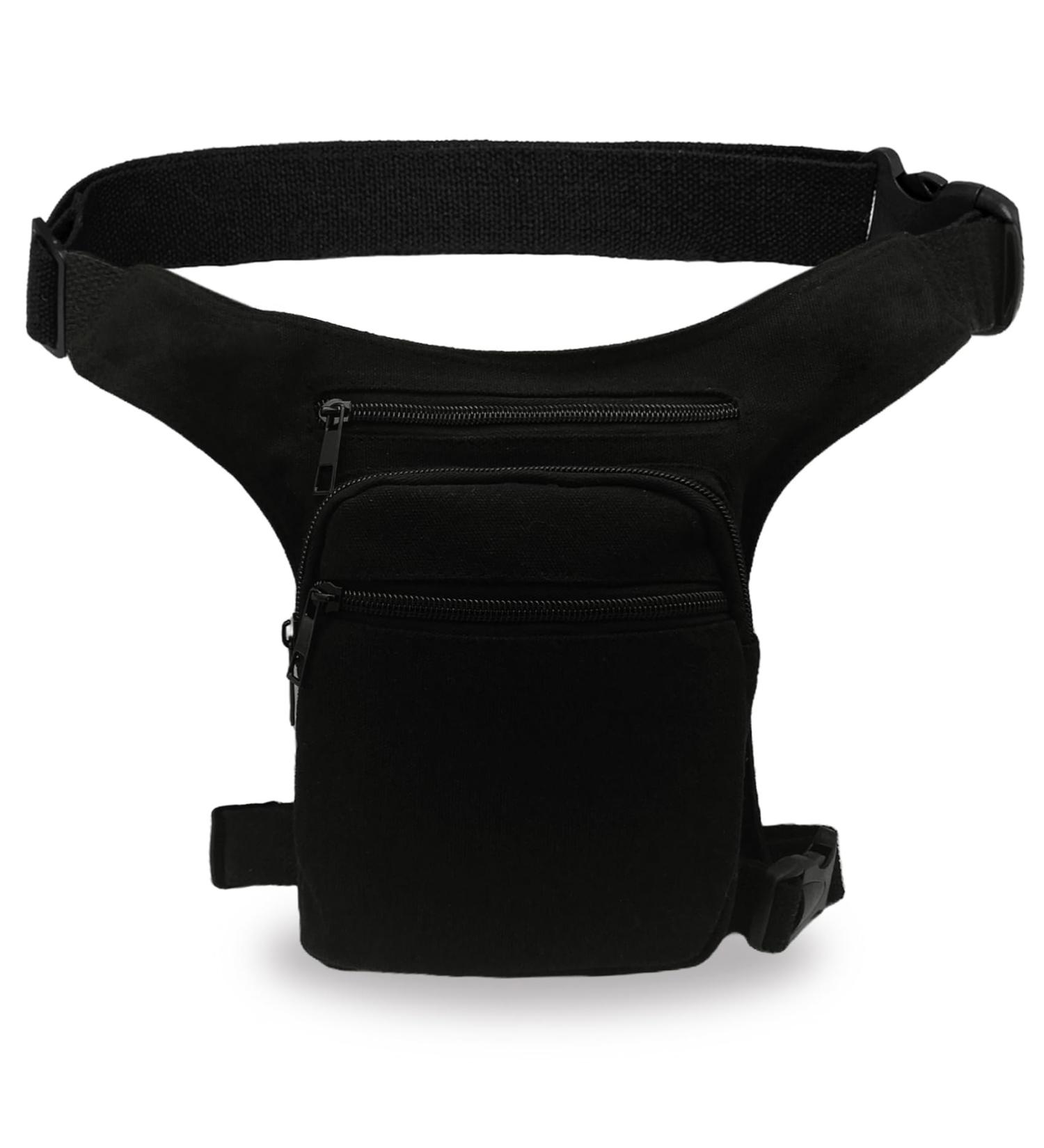 Buy Ahr Quality Multi-Functional Leg Bag for Men & Women - Tactical Pocket & Outdoor Tool Bag in Pure Black - Buy Online on GoSupps.com