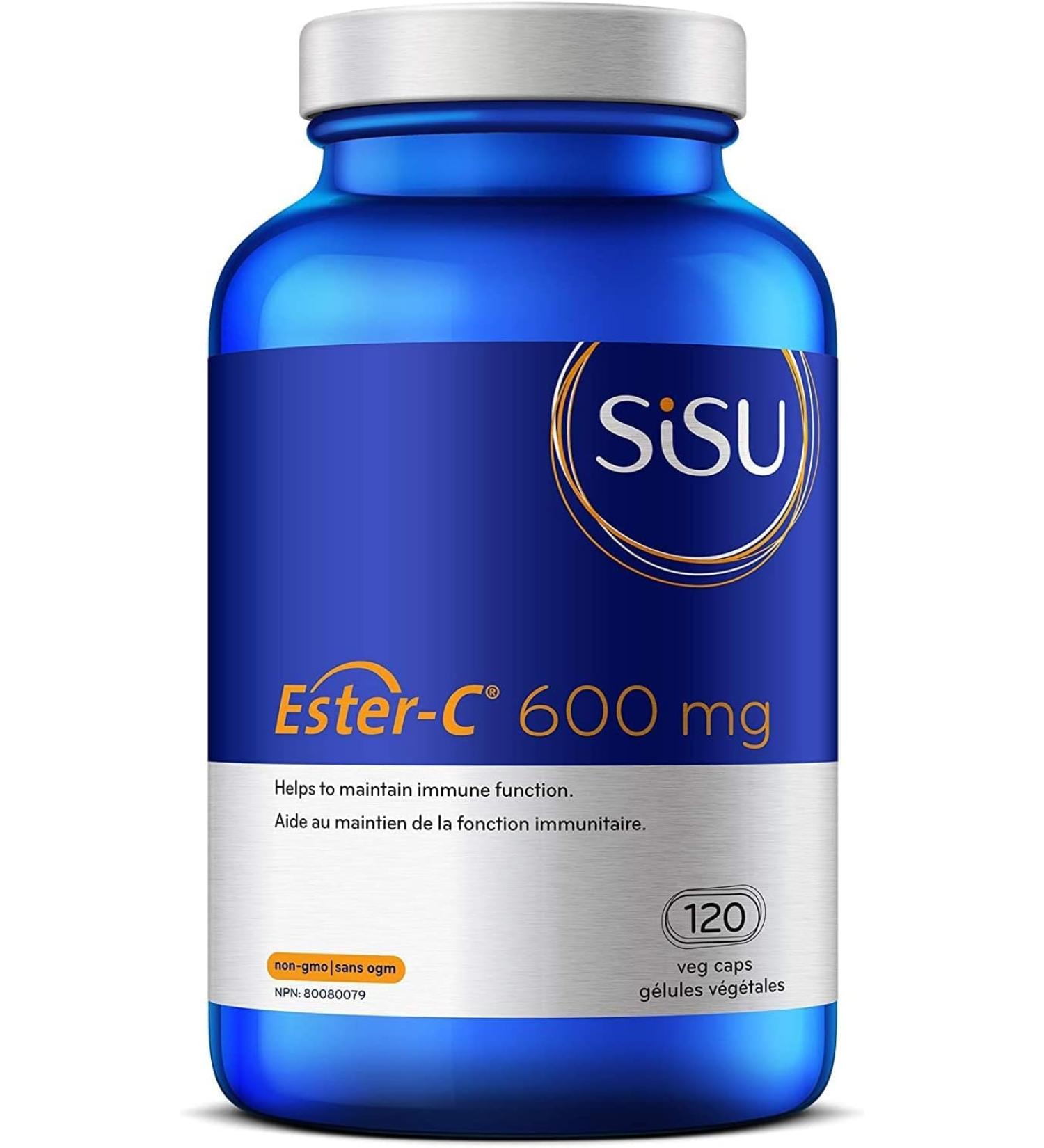 Ester C 600mg +Bioflavonoids (120Capsules) Brand: Sisu - Buy Online on GoSupps.com