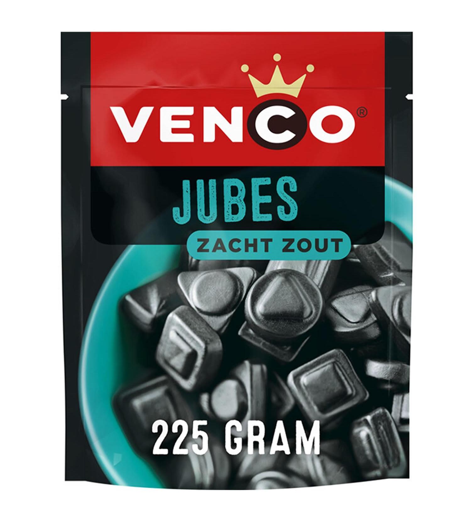  Venco Venco Pack of 10 Jubes 225 g I Sweet Salt Licorice from the Netherlands I Licorice Dutch Anise - Buy Online on GoSupps.com