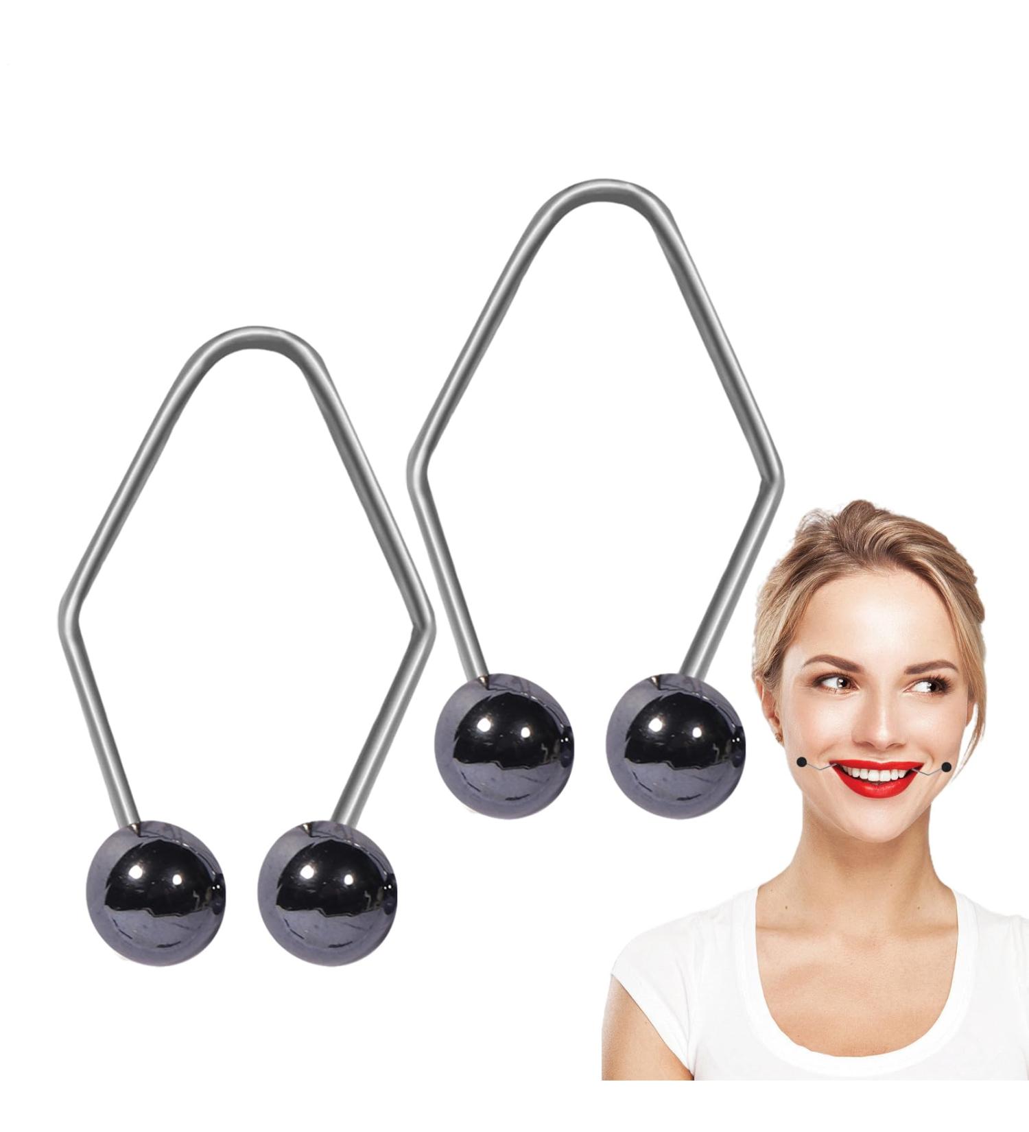 Natural Smile Trainer Portable Cheek Trainers for a Natural and Confident Smile Flight Attendant Supplies for Sleeping Working Reading Studying Typing Black - Buy Online on GoSupps.com