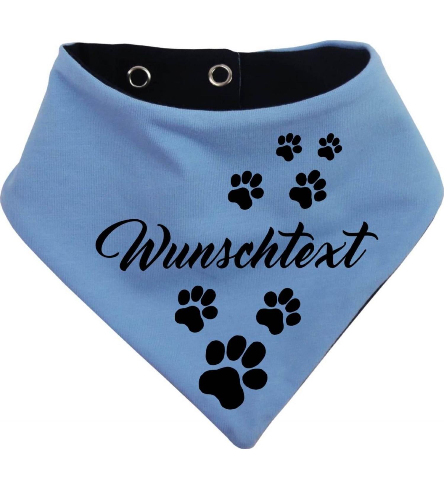 Both-Sided Multicolor Dogs Turning Towel - Light Blue Navy - Size 1 (Neck 27-30 cm) - Custom Text Available - International Shipping - Buy Online on GoSupps.com
