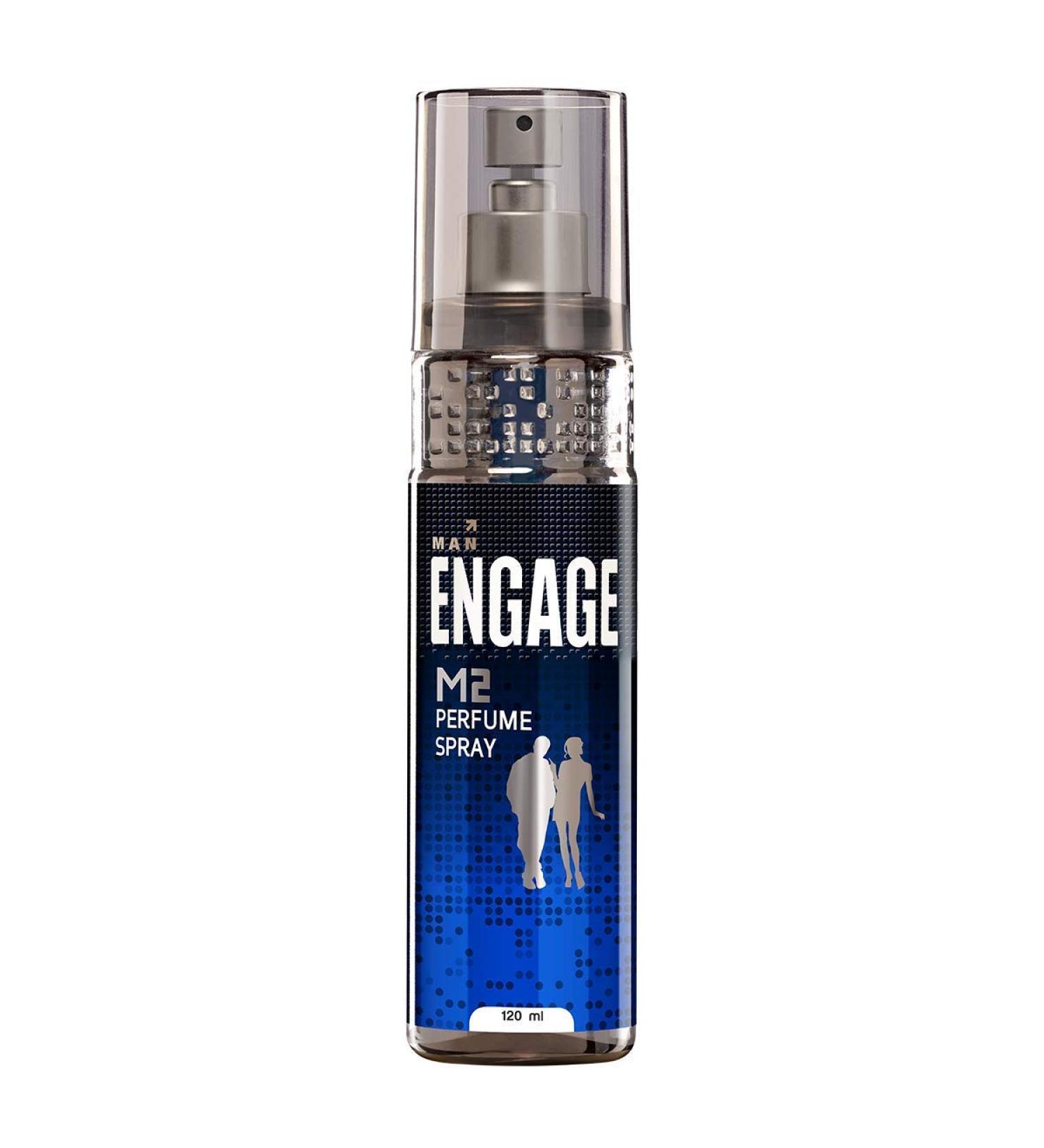 Engage M2 Perfume for Men Citrus and Lavender Fragrance Scent Skin Friendly Perfume for Men Long Lasting Smell 120ml - Buy Online on GoSupps.com