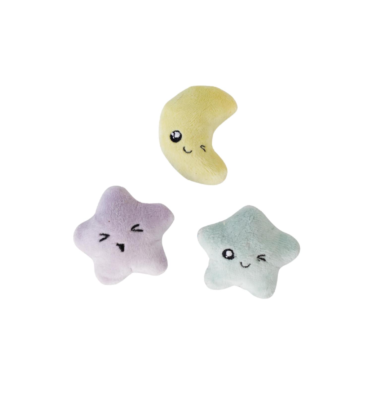 Petstages Toss 'N Twinkle Cat Toys with Catnip - 3 Pack Stars | International Shipping Available - Buy Online on GoSupps.com