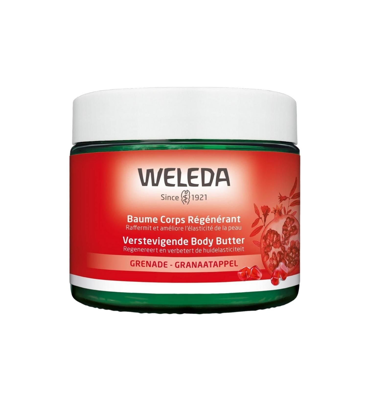 WELEDA - Regenerating body balm with pomegranate - Improves elasticity - dry to very dry skin - NATRUE* - Vegan** - 150 ml - Buy Online on GoSupps.com