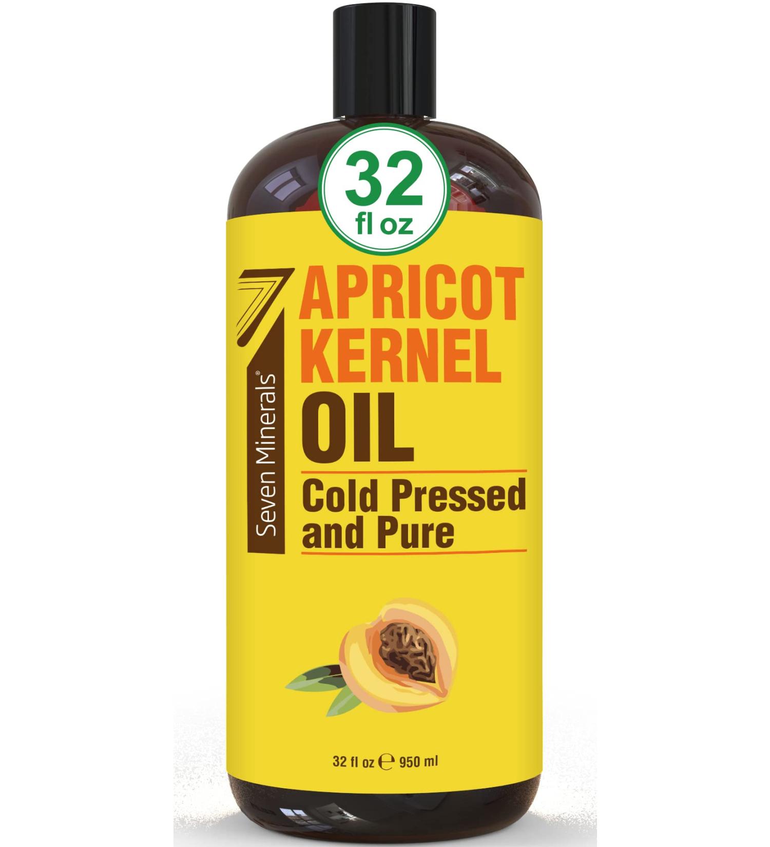 Organic 32 fl oz Apricot Kernel Oil - Non-GMO & Hexane Free - Lightweight Moisturizer for All Skin Types - Ideal Carrier Oil for Massage & Aromatherapy - Buy Online on GoSupps.com
