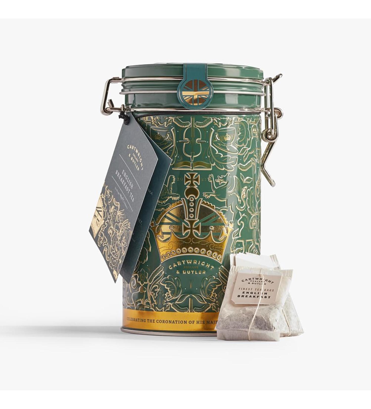 Cartwright & Butler | King Charles III Coronation English Breakfast Tea Bags In Caddy - Buy Online on GoSupps.com