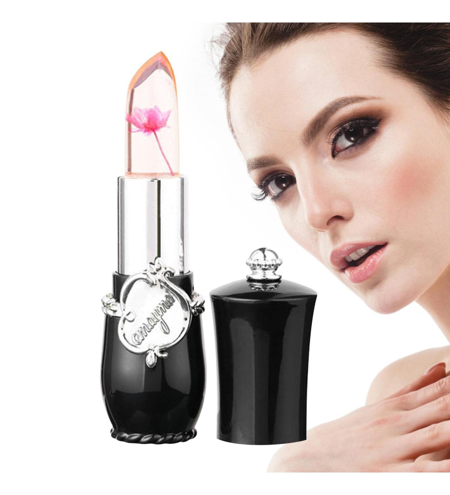  Tsuchiya Flower Lipstick - Flower Jelly Lipstick Temperature - Magic Colour Lipstick with Clear Temperature Clear pH Clear Lip Balm Long Lasting Lip Balm Tsuchiya - Buy Online on GoSupps.com