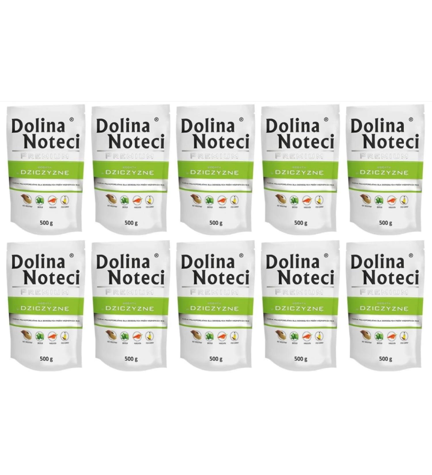 Dolina Noteci Premium wet food for dogs game meat gluten free 10 x 500g