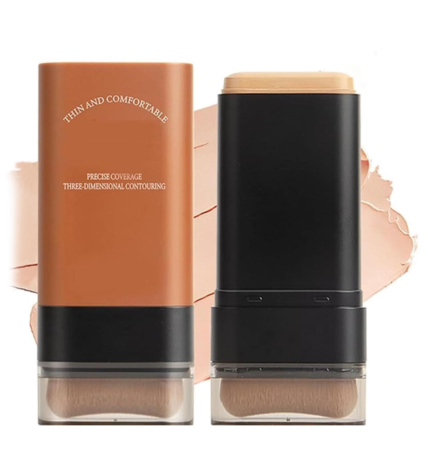 Foundation Flawless Eraser Foundation Stick Lightweight Moisturizing Foundation Stick with Brush Instant Concealment Foundation Stick with Built-in Brush #04-Wheat - Buy Online on GoSupps.com