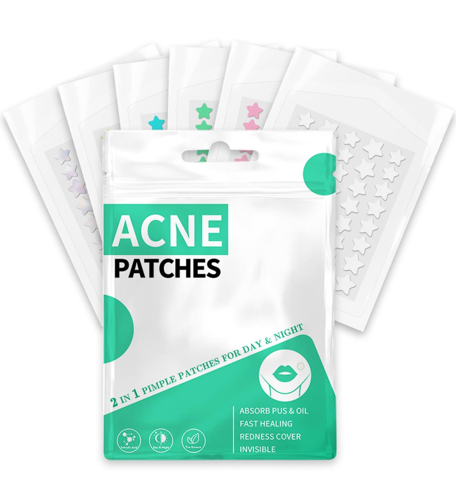 Star Pimple Patches - 240 Hydrocolloid Acne Dots with Tea Tree Oil | 3 Sizes 6 Colors for Effective Blemish Treatment - Buy Online on GoSupps.com