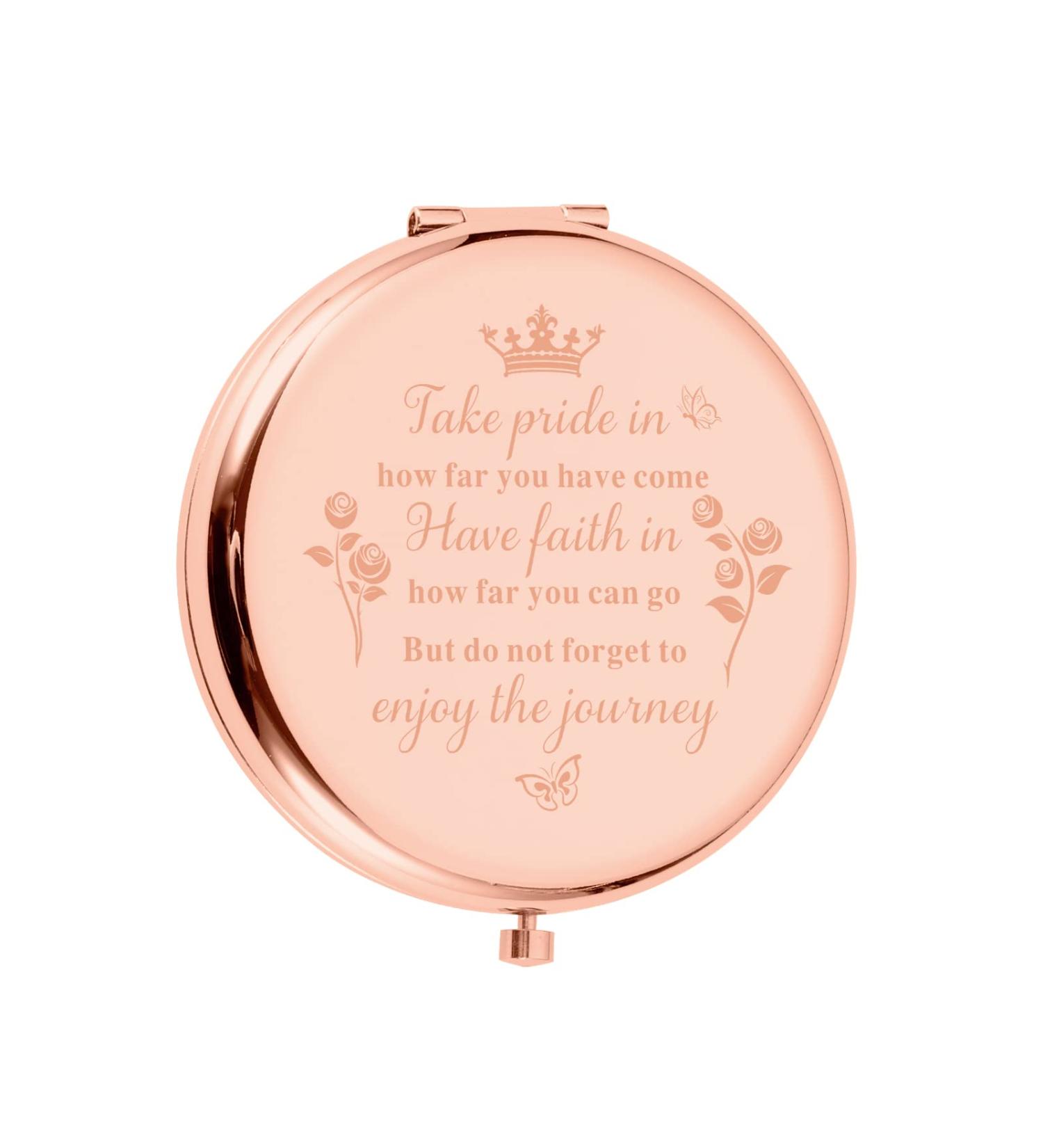 Inspirational 2023 Graduation Gifts for Her - Makeup Compact Mirror Gift for Women, Sister, Friends, Daughter - Perfect for Senior College & High School Students - Buy Online on GoSupps.com