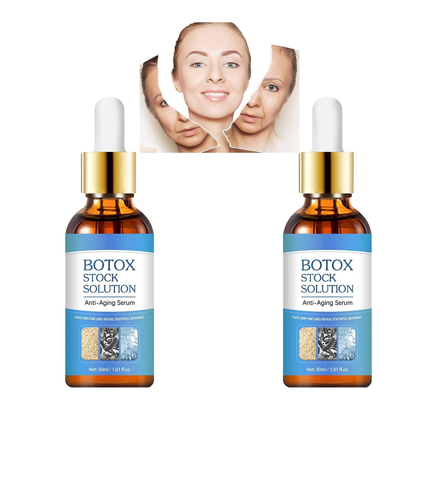 2023 Youthfully Botox Face Serum Set - Anti-Wrinkle & Hydrating Collagen Serum - Dark Spot Corrector - 30ml x 2 - Buy Online on GoSupps.com