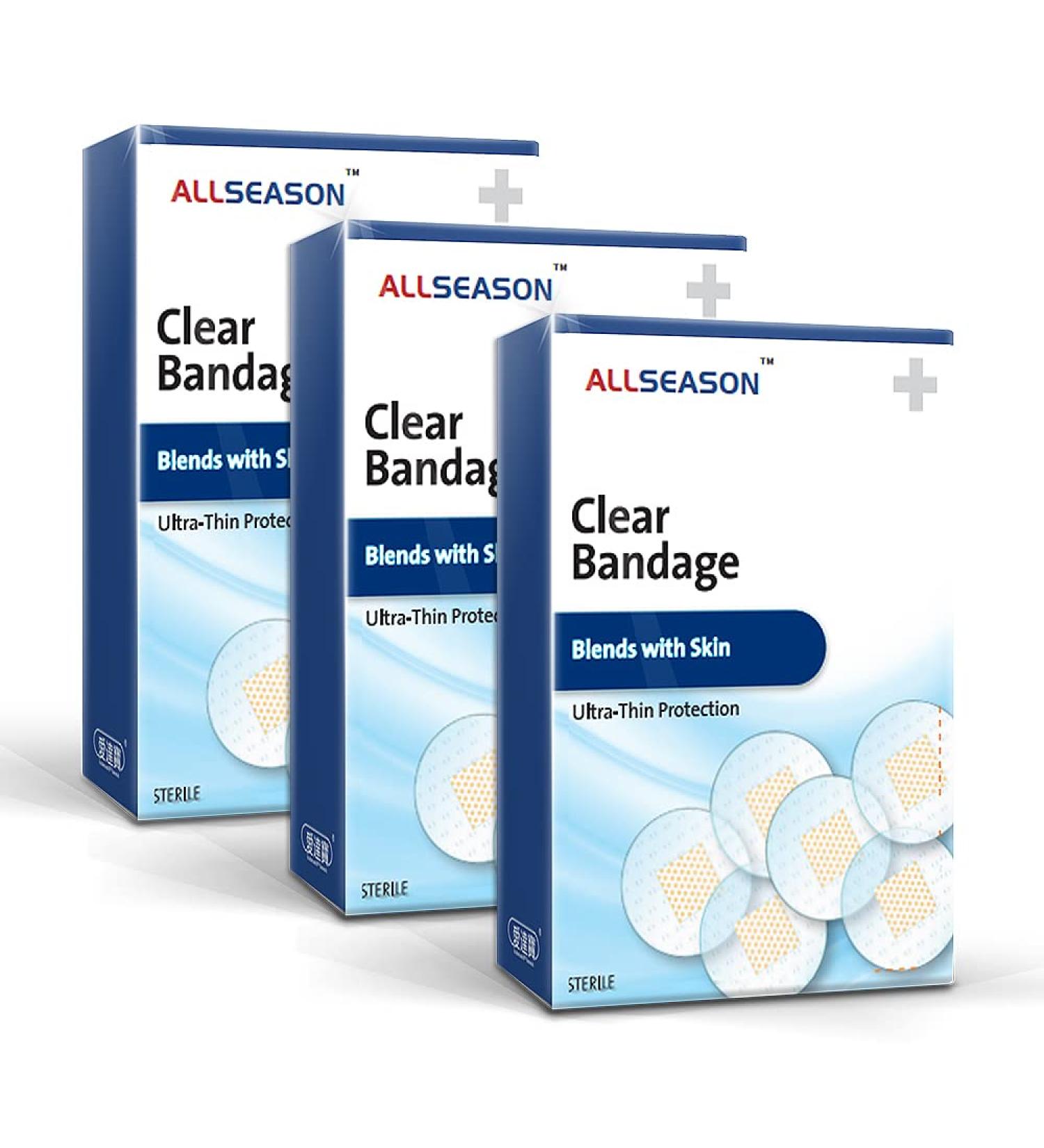 150pcs Clear Round Spot Adhesive Bandages - Breathable PE Material - 3 Boxes of 50 Count - Buy Online on GoSupps.com