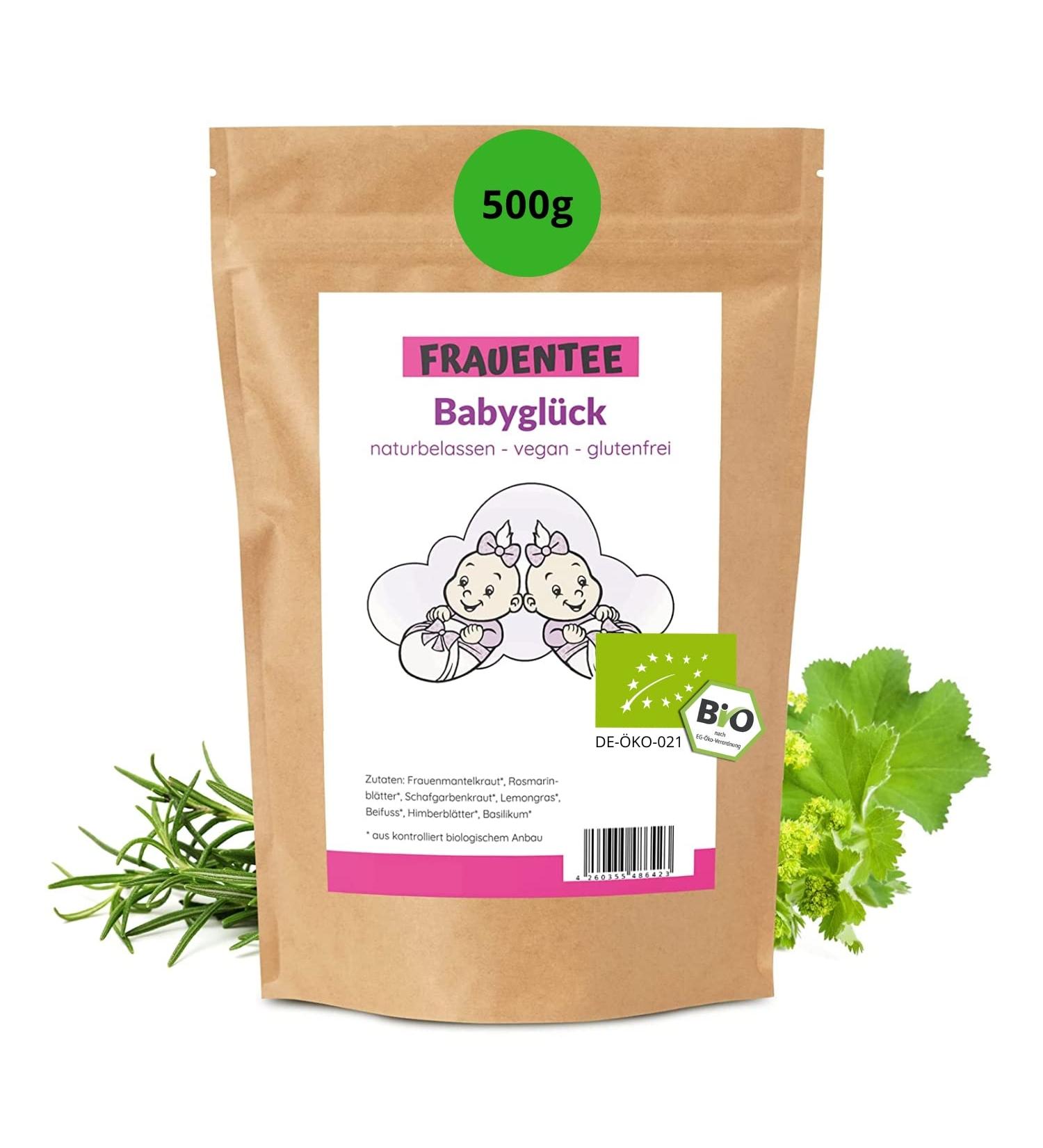 Jumps BabyGl ck-Tee 500g | Organic Women s Tea | Gently Dried Herbal Blend | Vegan & Gluten-Free | Additive-Free | Premium Quality Baby Happiness Tea (5 Pack) - Buy Online on GoSupps.com