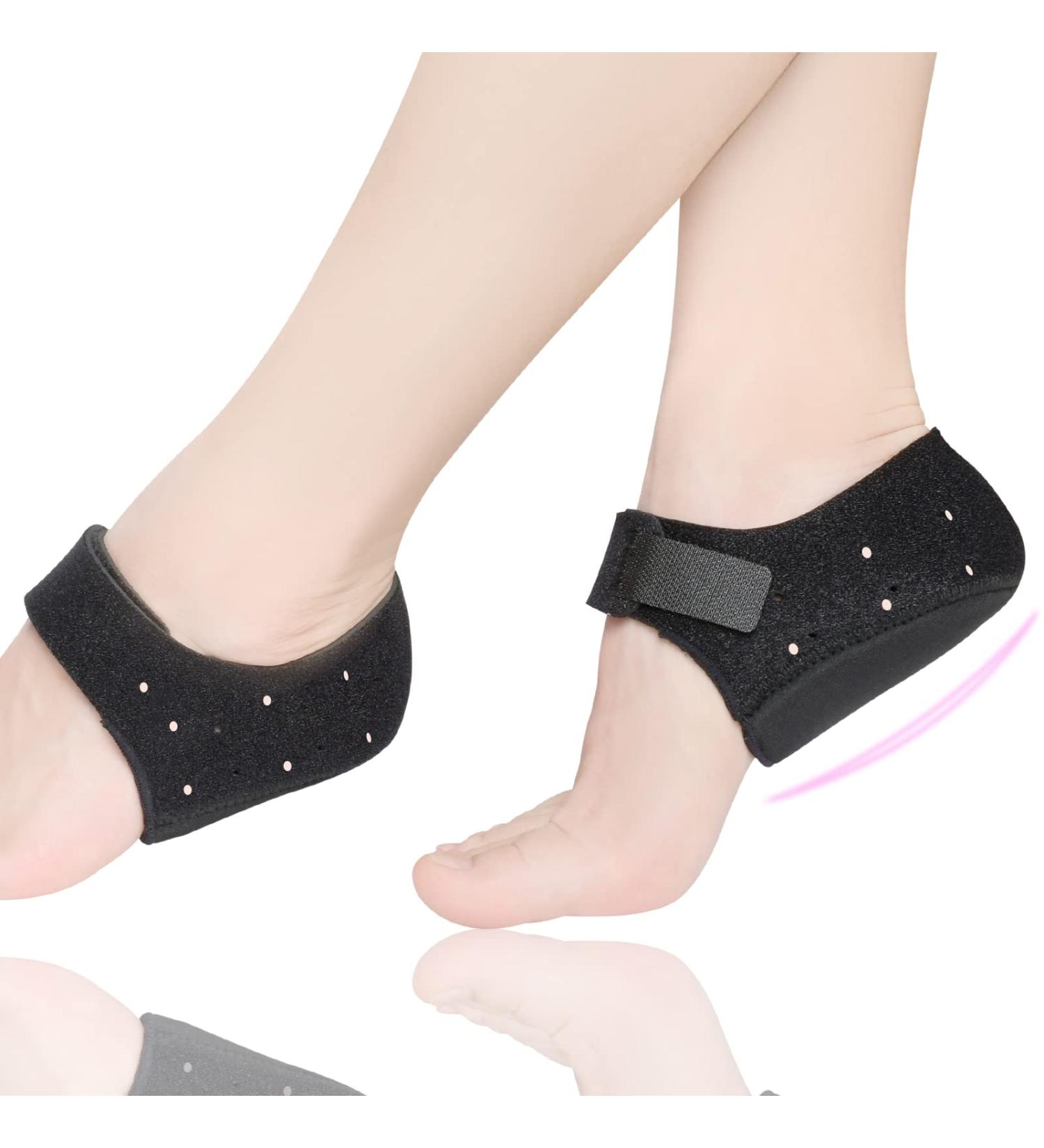 Adjustable Breathable Heel Cups for Heel Pain Relief - Plantar Fasciitis, Tendonitis, Heel Spurs - Thicken Heel Protectors & Support - Buy Online on GoSupps.com