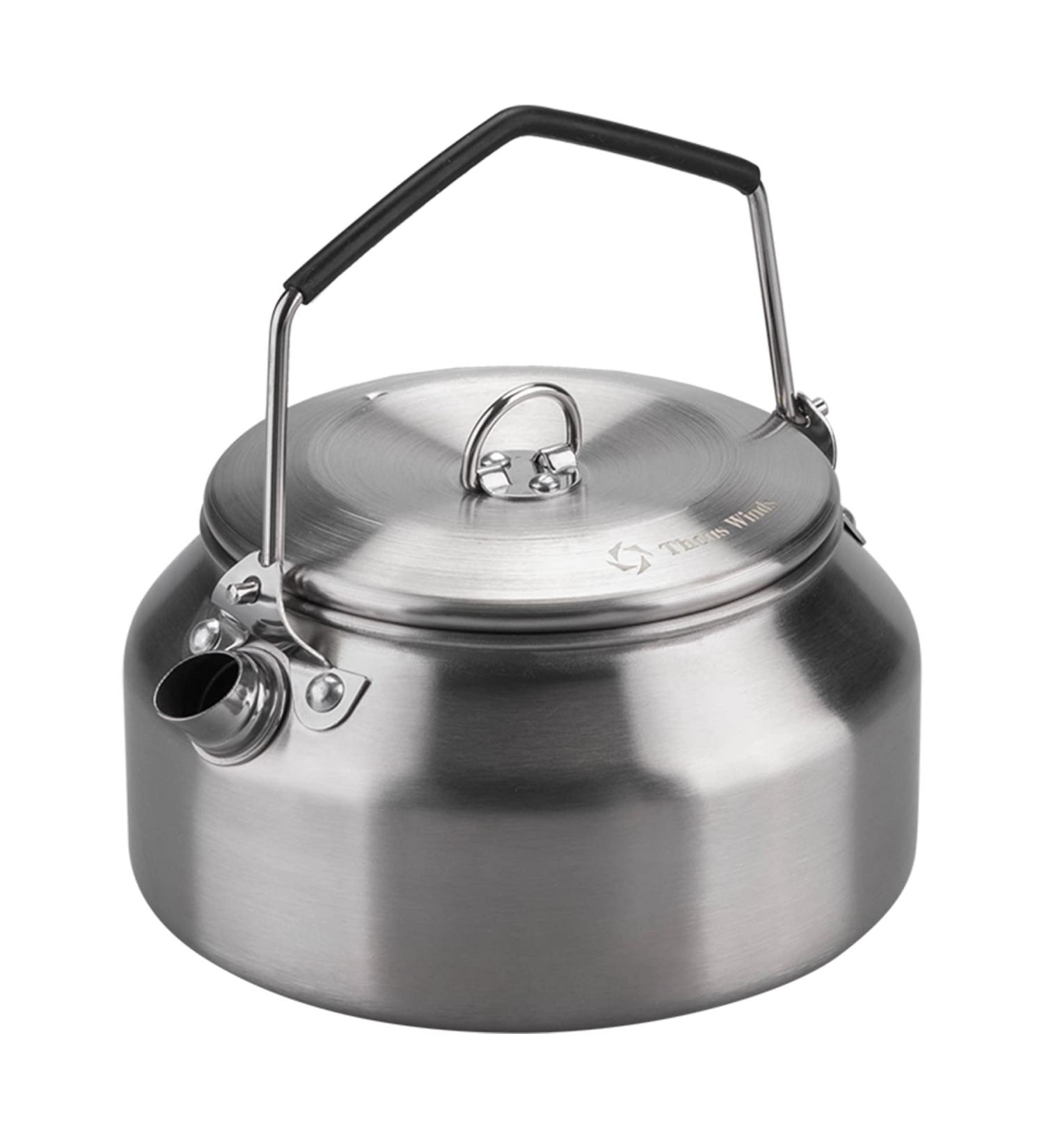 ThousWinds 1L Camping Kettle - Stainless Steel Tea Coffee Pot for Outdoor Hiking - Lightweight & Durable - Buy Online on GoSupps.com