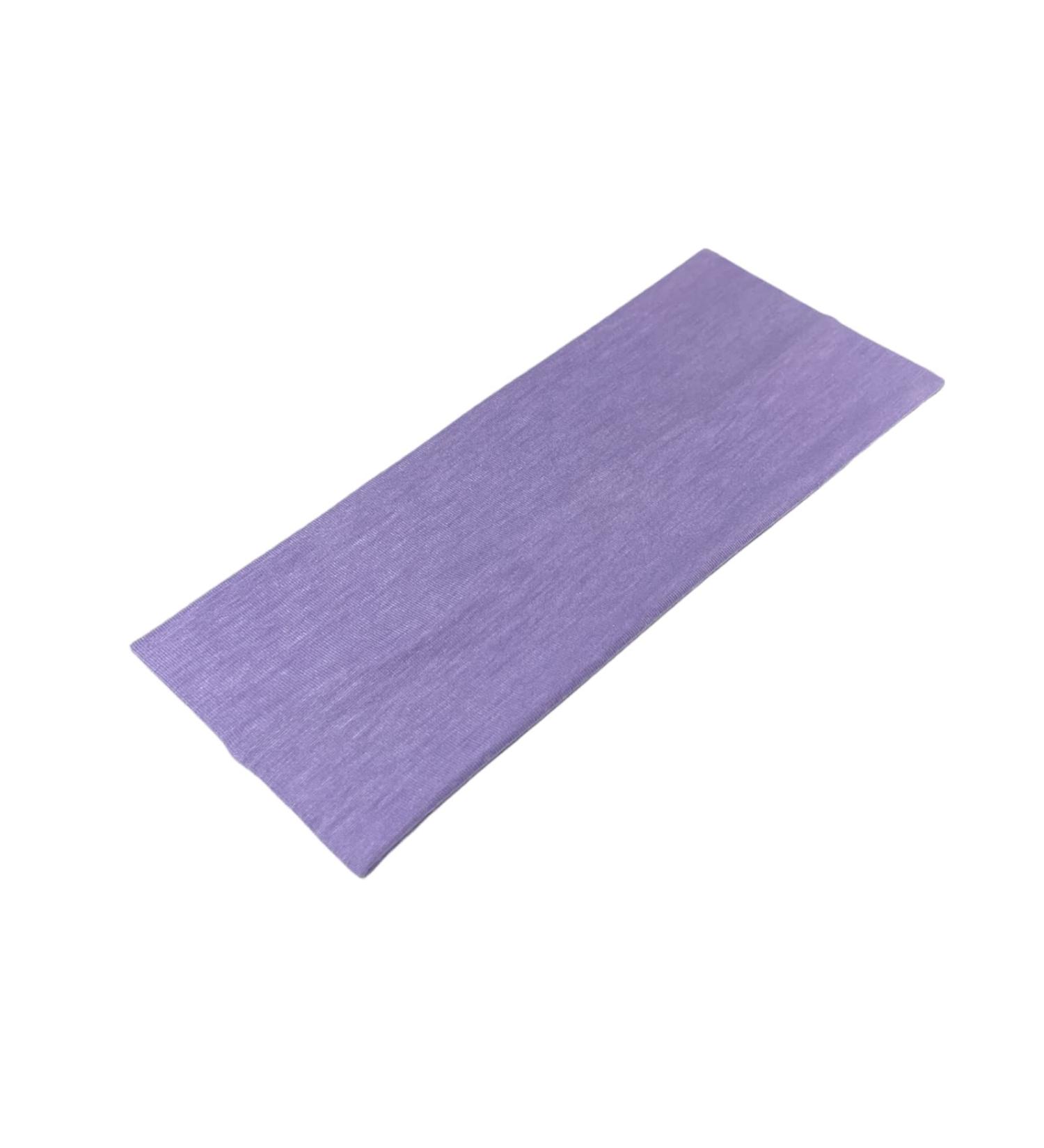 WESTEND CHOICE 9cm Wide Headbands Soft Head Band Plain Stretchy Unisex Kylie headband Bandeau Headbands for Women & Men Gym Yoga Hair Band (Light purple)