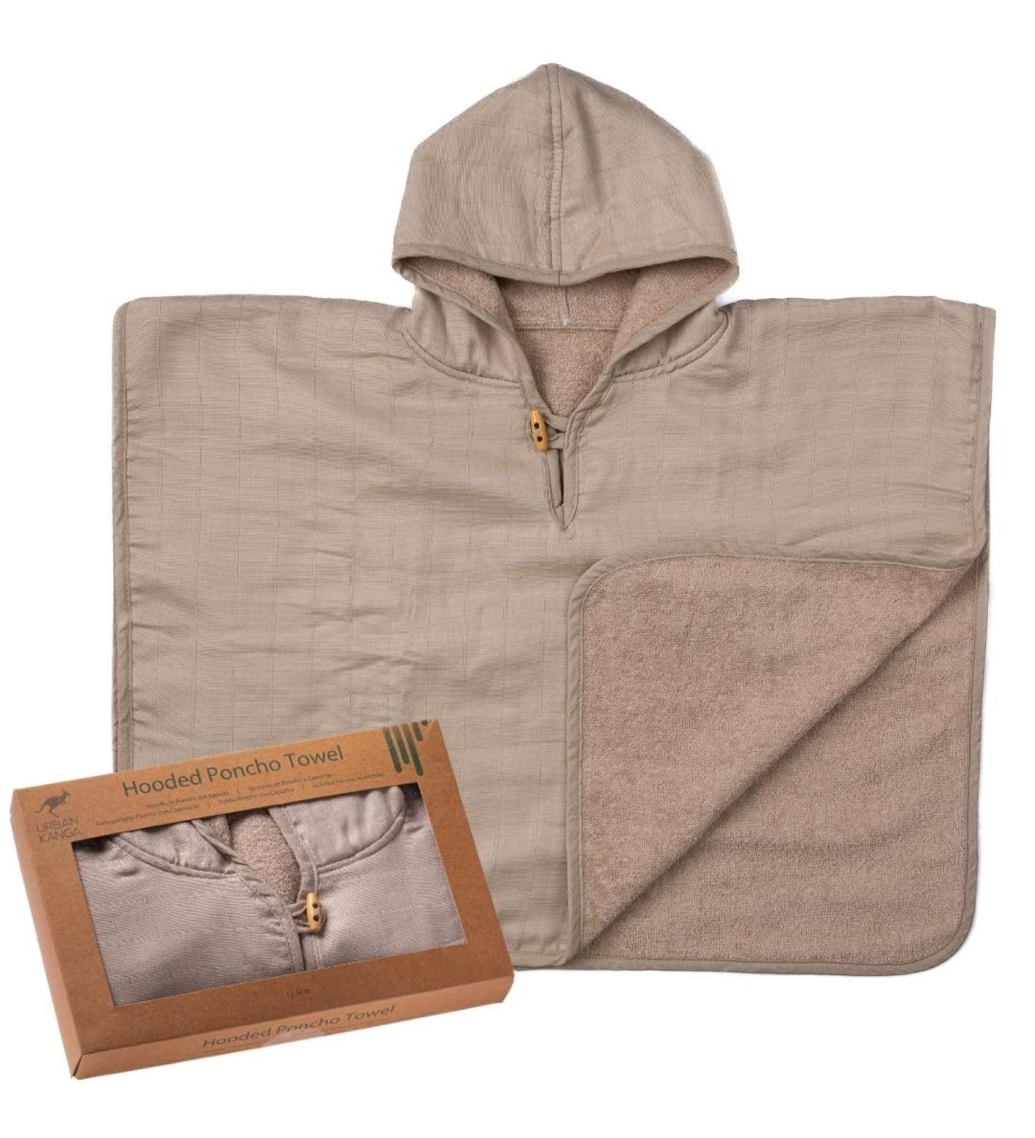 Urban Kanga Hooded Bath Poncho for Kids - Two-Sided Baby Poncho (1 Year Humus) - Buy Online on GoSupps.com