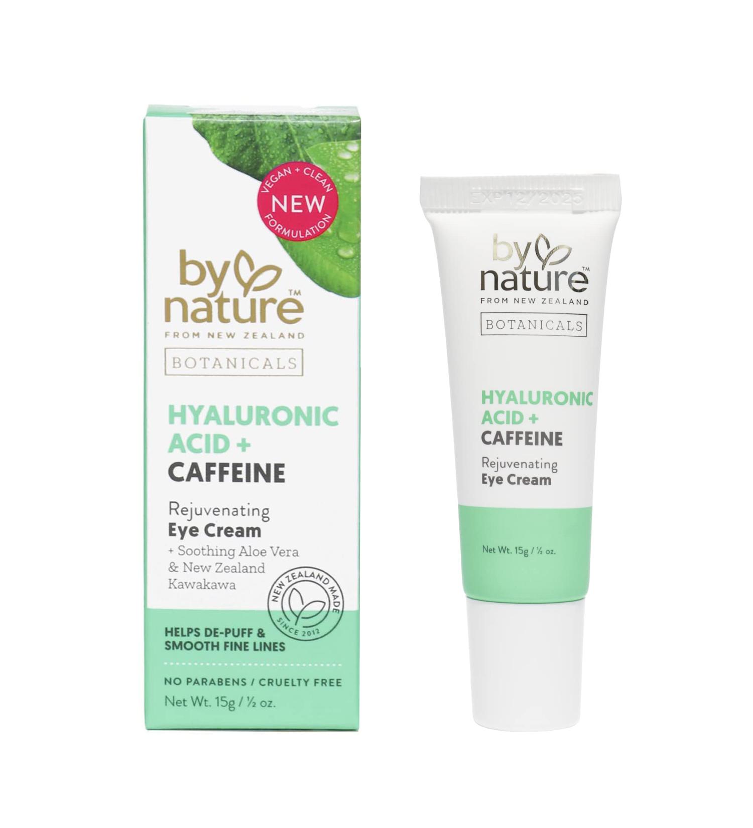 By Nature Botanicals Hyaluronic Acid & Caffeine Under Eye Cream - Dark Circle Firming & Refreshing - 0.5oz - Buy Online on GoSupps.com