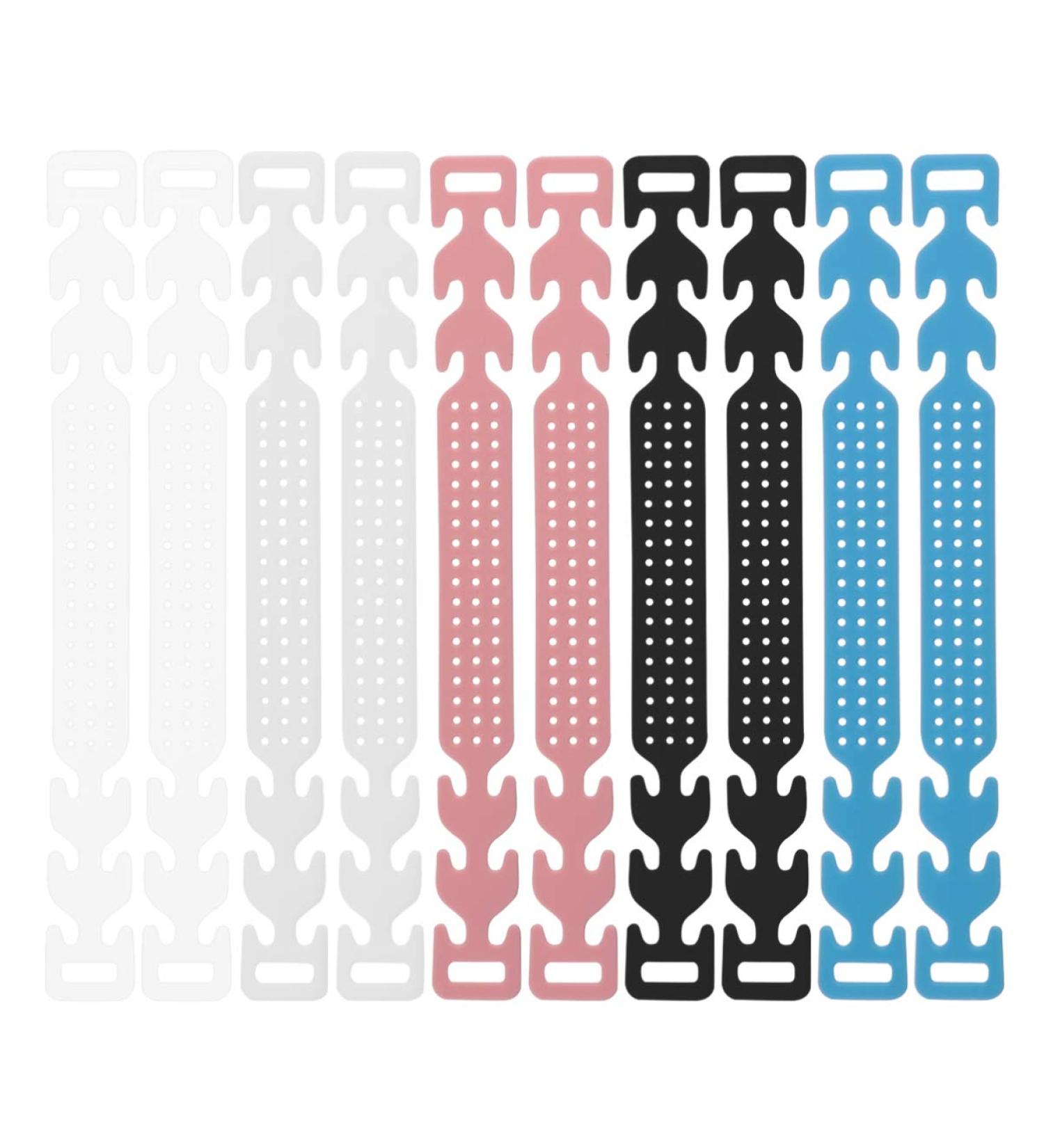 Lurrose 10 Pieces Silicone Ear Hooks - Adjustable Ear Protection & Headset Accessories for DIY Lanyards - Buy Online on GoSupps.com