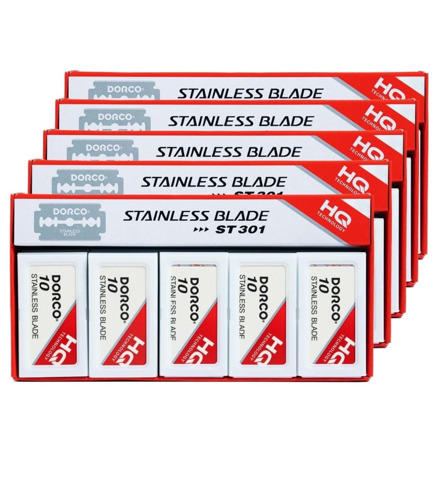 Dorco ST301 Platinum Double Edge Razor Blades - 500 Count | Premium Quality for a Smooth Shave | International Shipping Available - Buy Online on GoSupps.com