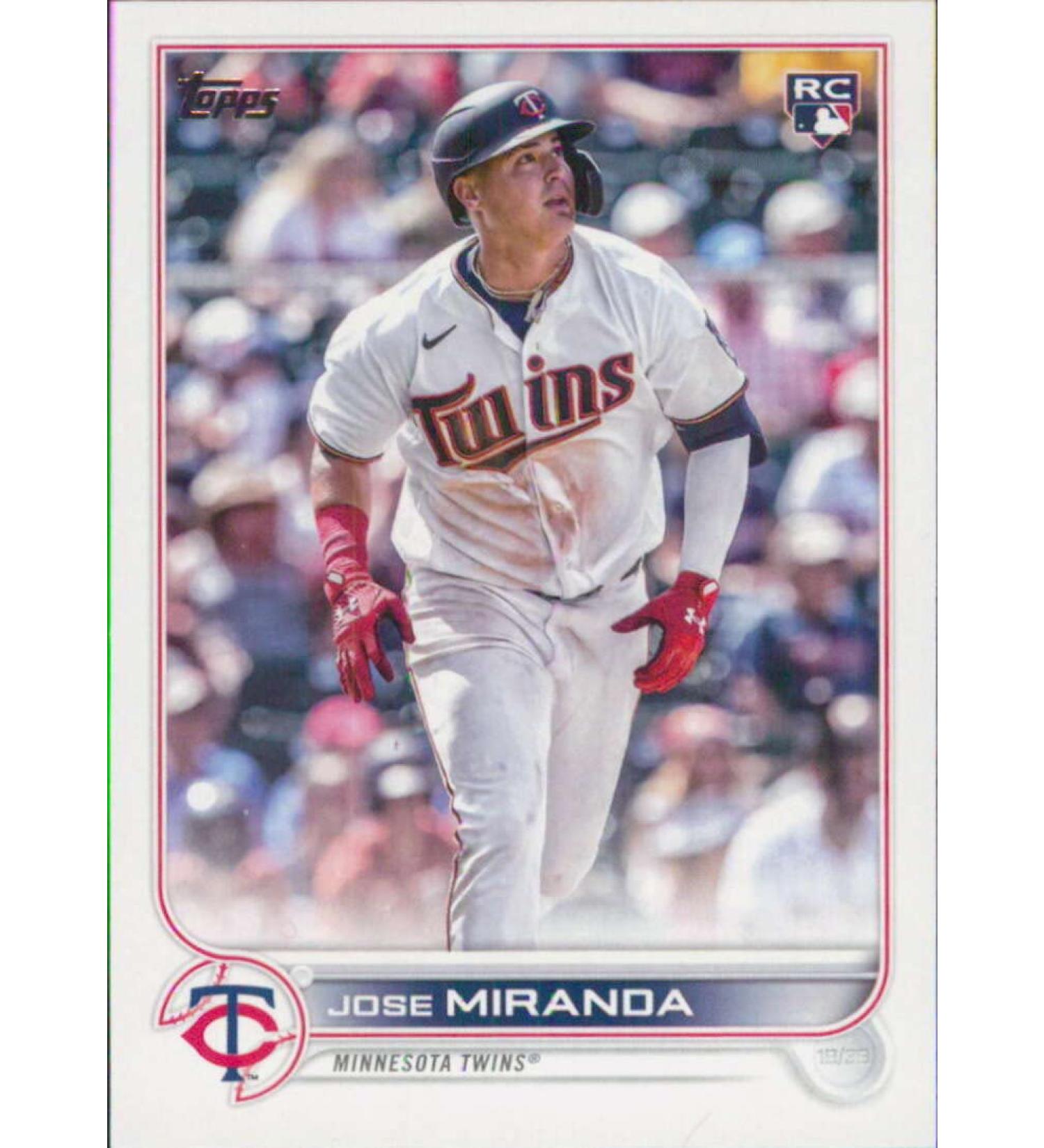 2022 Topps Update #US120 Jose Miranda NM-MT RC Rookie Minnesota Twins Baseball