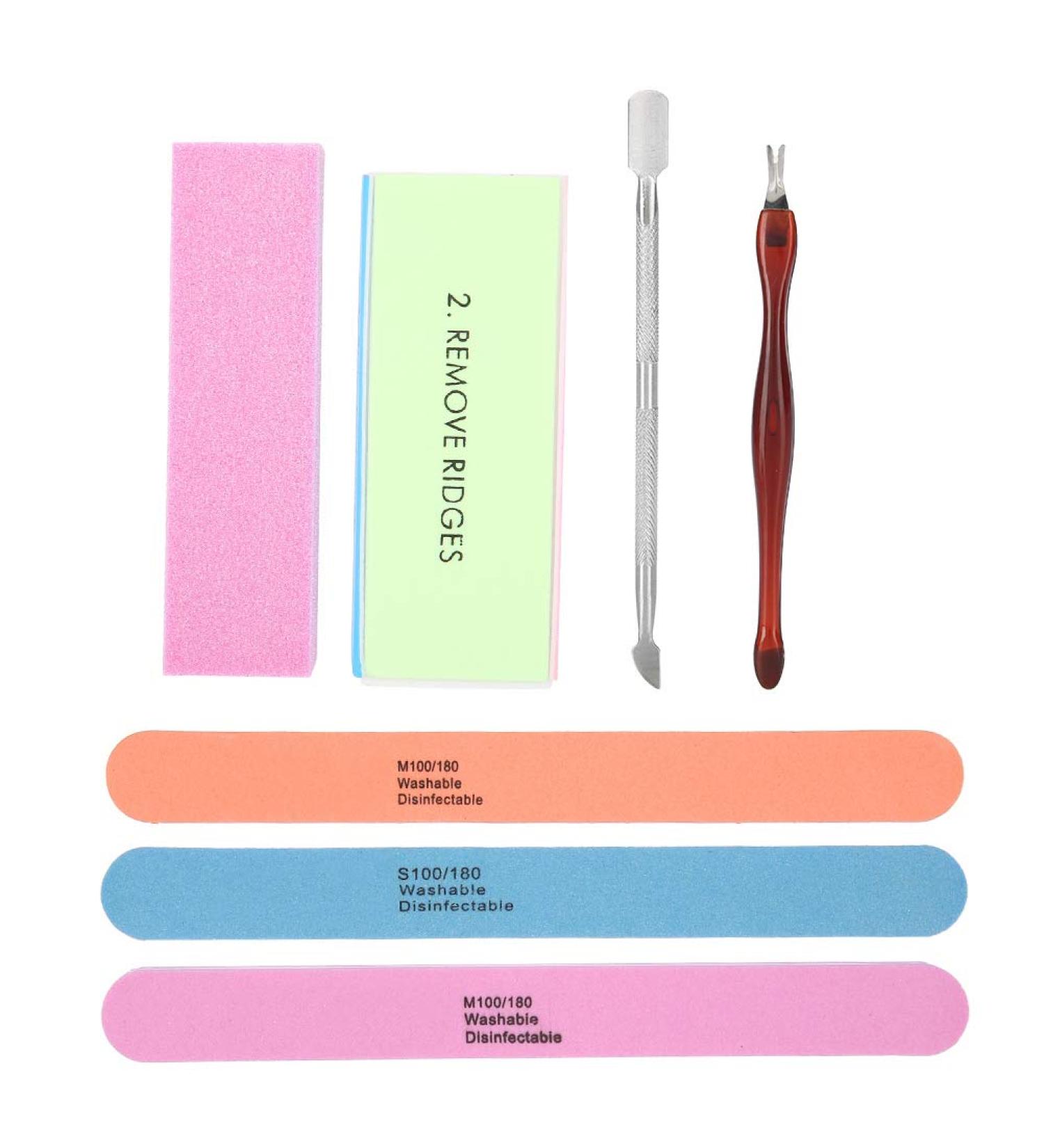 Demeras Buffers Nail Scrub Brush 19x11x3 Manicure Set Nail Polisher Nail Files Buffer Kit Dead Skin Pusher Cuticle Removal Nail Caretool - Buy Online on GoSupps.com