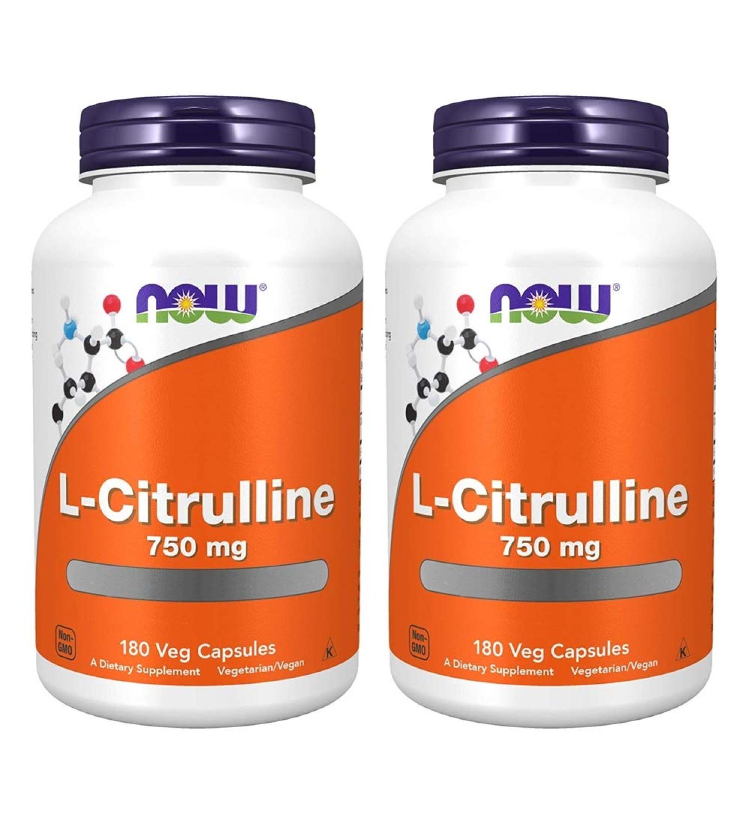 Now Foods L-Citrulline 750 mg - 180 Capsules | Premium Nitric Oxide Booster for Enhanced Performance & Recovery - Shop Internationally - Buy Online on GoSupps.com