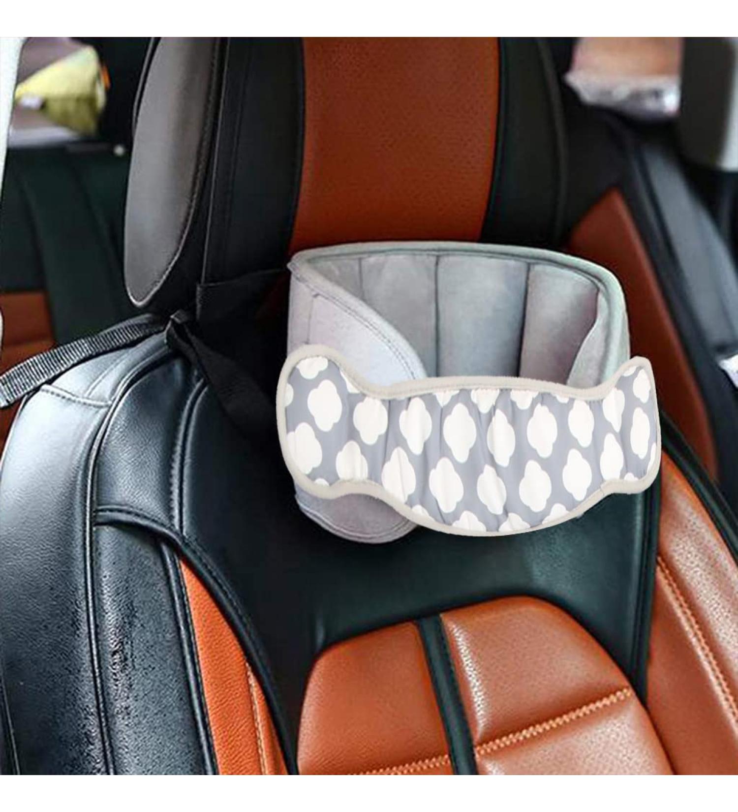 AIPINQI Child Car Seat Head Support Band - Grey | Safe Sleep Solution for Car & Plane Travel - Buy Online on GoSupps.com