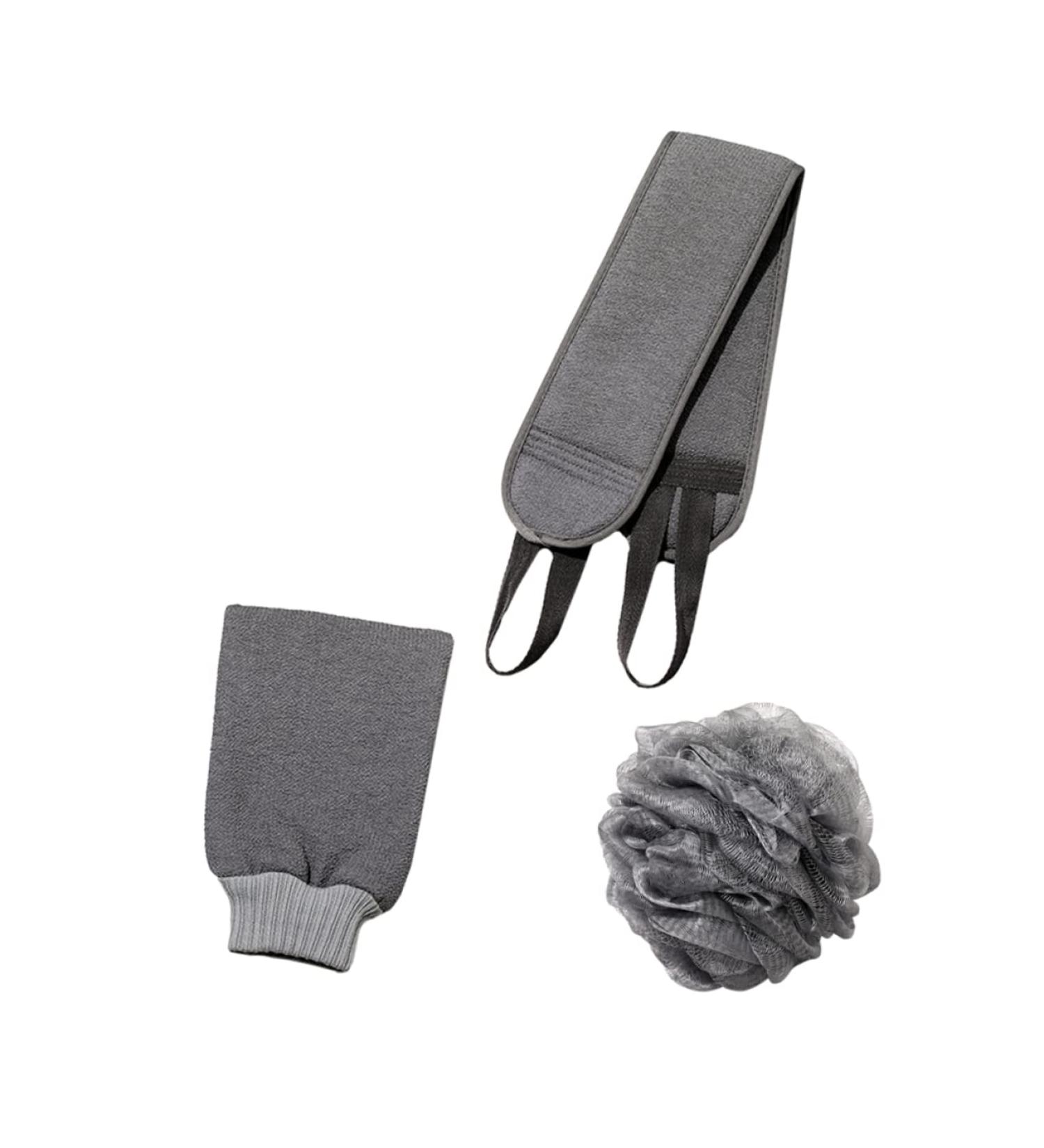 Ipetboom Bath Towel & Scrubber Set | Cleaning Sponges Massage Gloves & Body Wash Tools - International Shipping Available - Buy Online on GoSupps.com