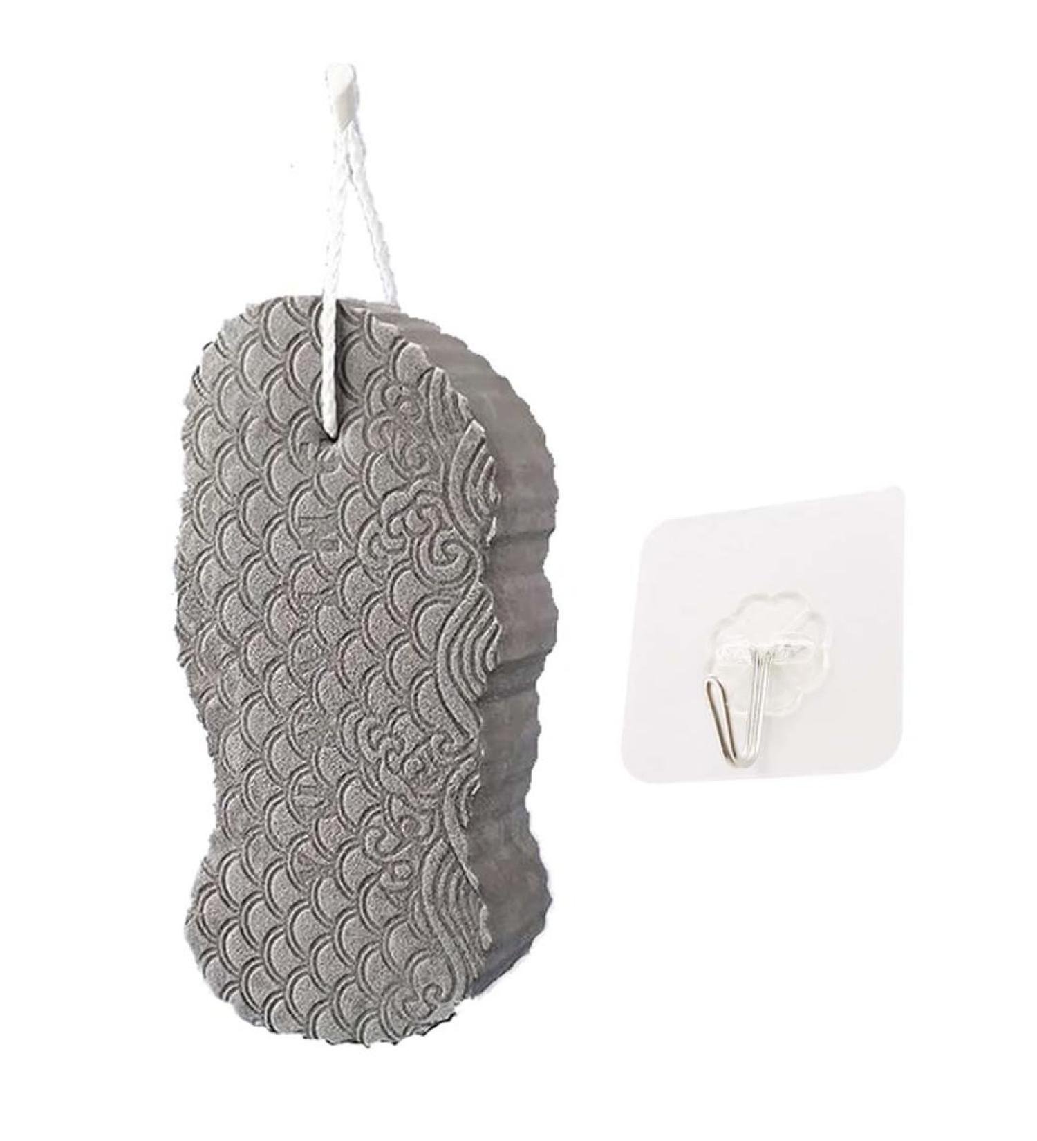 exfoliating bath sponge Super Soft Exfoliating Bath Sponge Exfoliator Dead Skin Remove Bath Sponge Shower Brush Sponge Bath Sponge for Adults Children and Pregnant Women Grey - Buy Online on GoSupps.com
