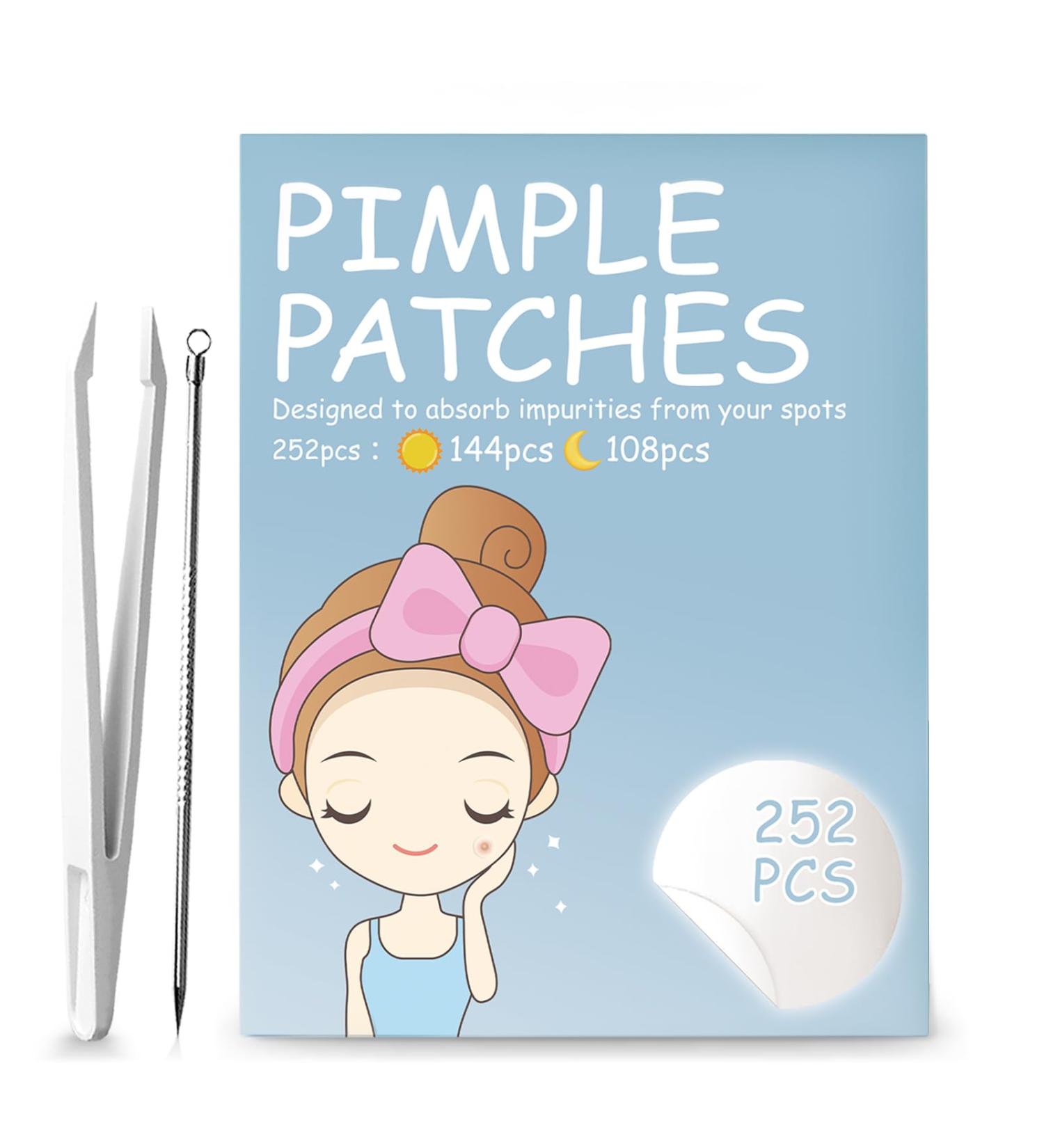 252 Invisible Hydrocolloid Acne Pimple Patches - Effective Anti-Acne Solution for All Skin Types - Buy Online on GoSupps.com