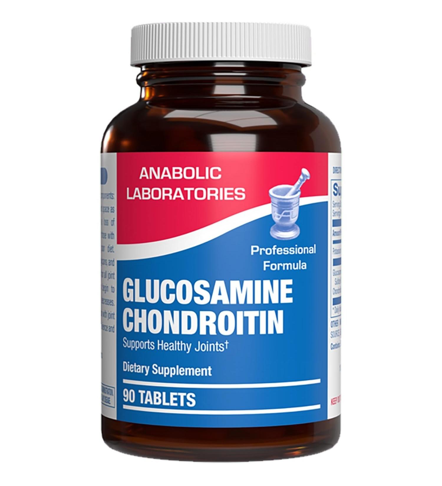 Advanced Glucosamine and Chondroitin for Adults - Clinical Formula Naturally Derived Bone Joint Tendon and Ligament Supplement with High Strength Glucosamine Complex - Up to 90 Day Supply - Buy Online on GoSupps.com
