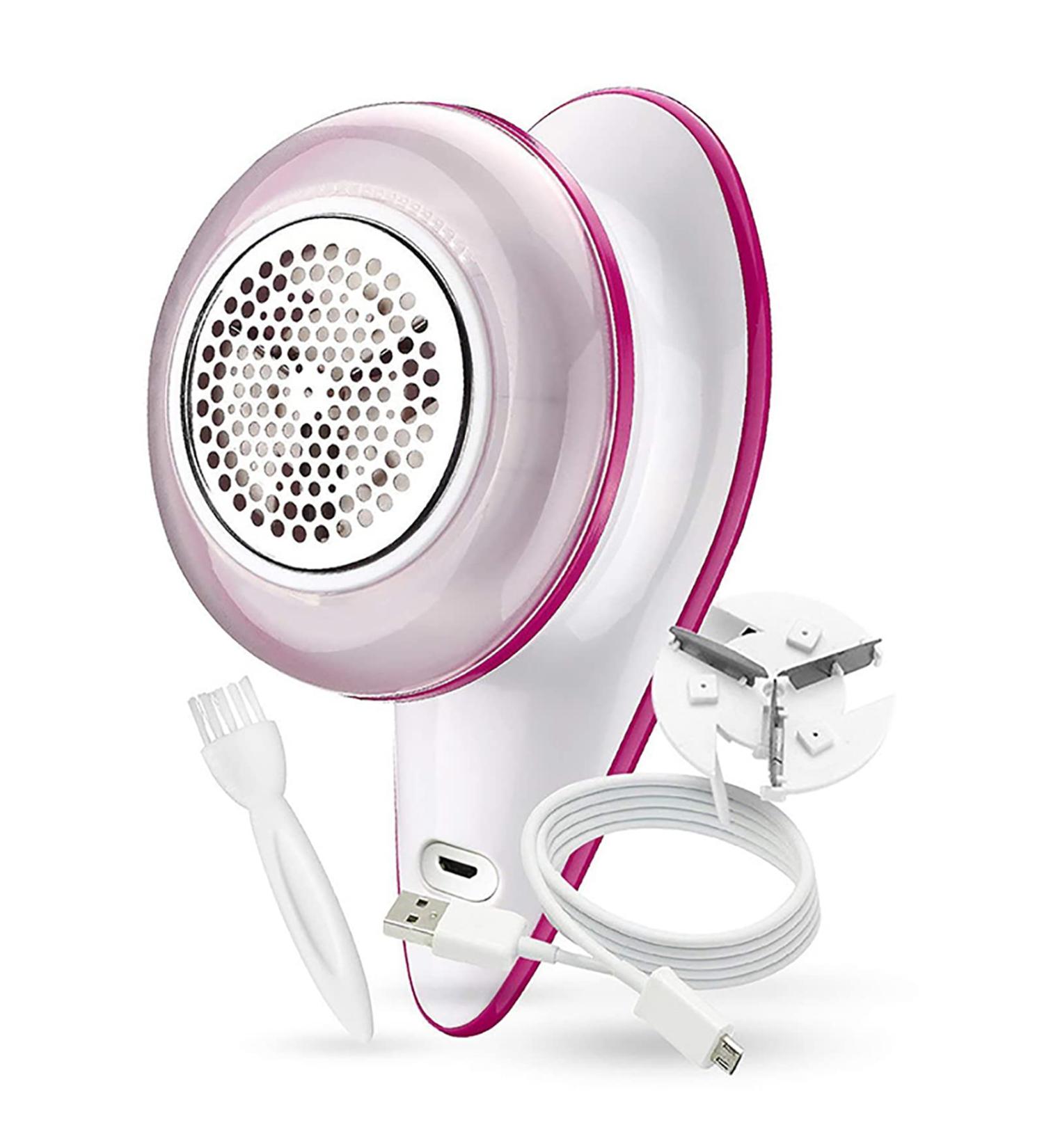 AUNMAS Electric Lint Remover - USB Rechargeable Fabric Fuzz Trimmer with Charging Indicator | Ergonomic Design in Rose Red - Shop Now - Buy Online on GoSupps.com