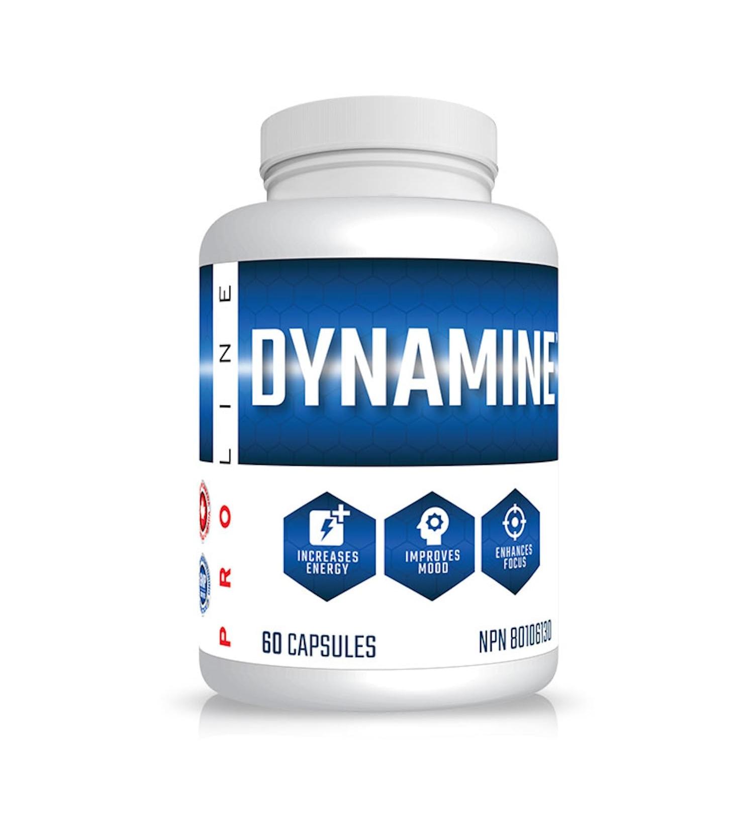 Pro Line Dynamine Methylliberine | Increases Energy Improves Mood Enhances Focus | For Gaming Nootropic Support or Pre-Workout Capsules | 150 mg Methylliberine per Capsule (60 Capsules) - Buy Online on GoSupps.com