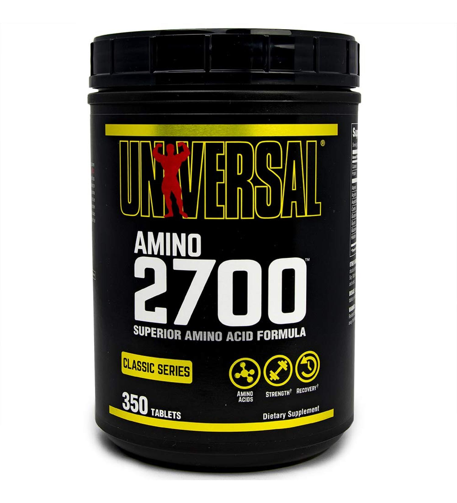 Universal Nutrition Amino 2700 - Essential Amino Acids - 350 Tablets for Optimal Performance - Buy Online on GoSupps.com
