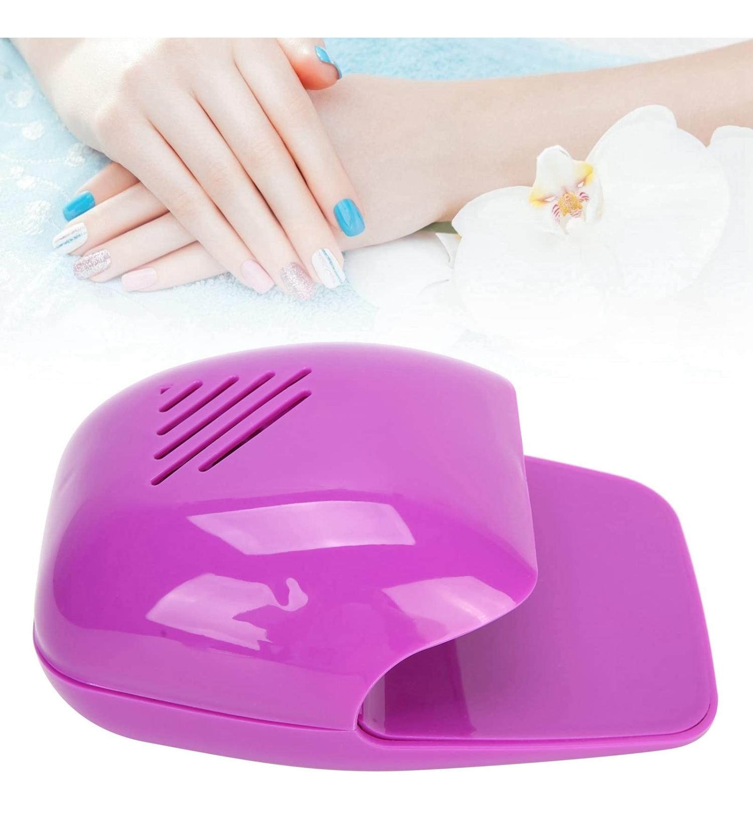 Portable Nail Dryer - Cooling Fan for Quick Drying of Nail Polish (Violet) | Ideal for Home and Salon Use - Buy Online on GoSupps.com