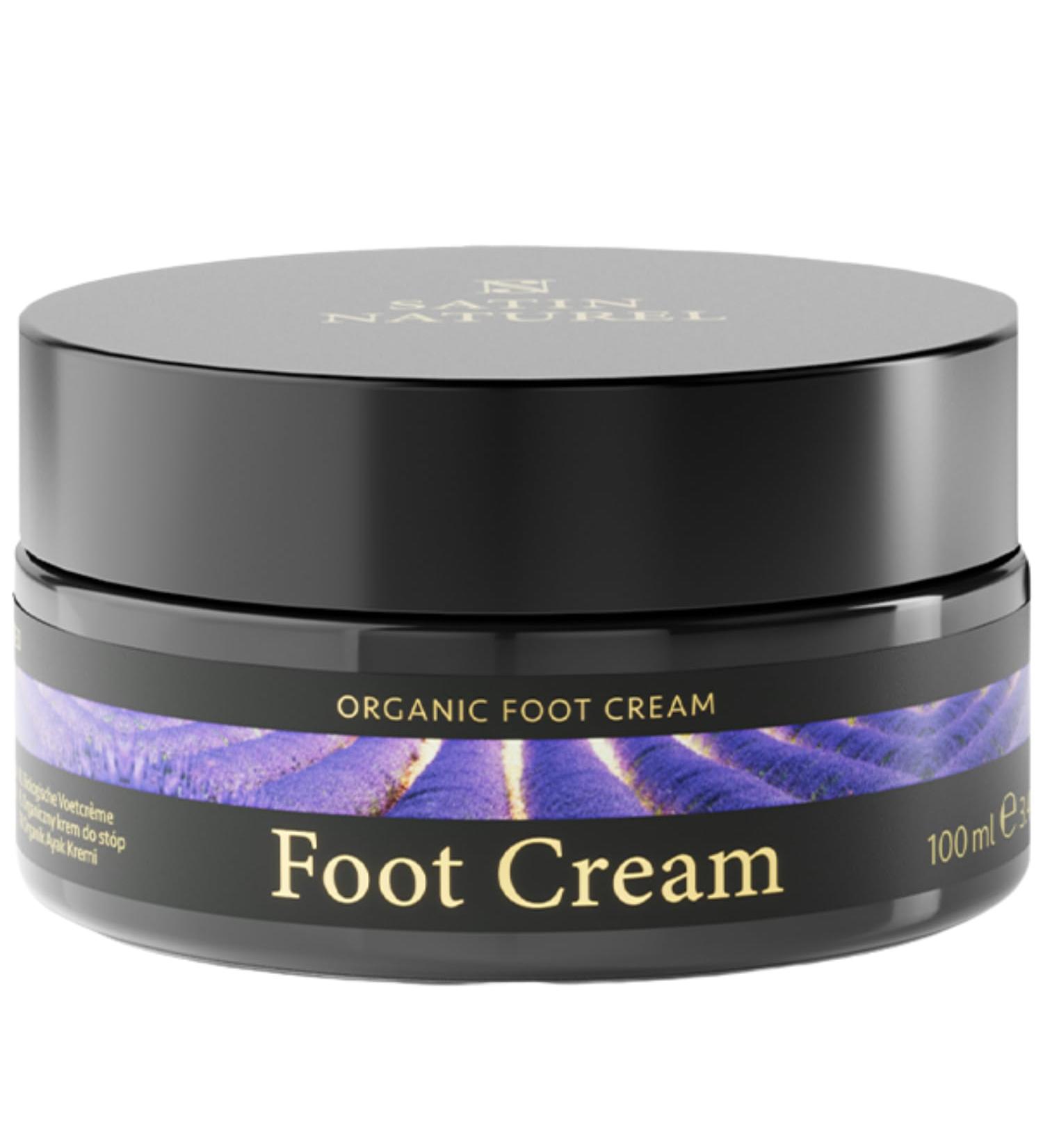 Revitalize Dry Feet with Vegan Foot Cream - Shea Butter Organic Aloe Vera Salicylic Acid - 100ml - Perfect for Cracked Heels & Calluses - Satin Naturel - Buy Online on GoSupps.com