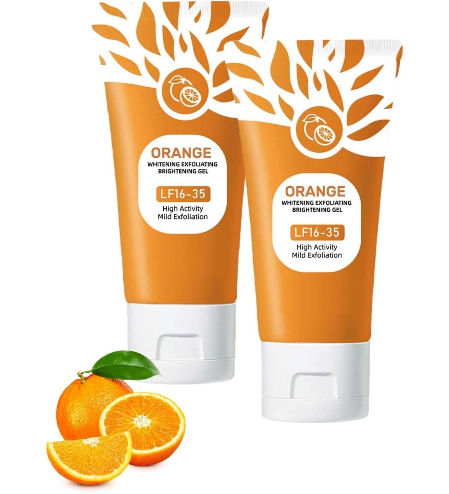 Orange Enzyme Exfoliating Gel Gel Exfoliant Aux Enzymes D'Orange GelS Peeling Bio Visage Et Corps Exfoliant Visage Hydratant Nettoyant En Profondeur Pour Tous Types De Peau (2PC 50g) 2PC 50 g (Lot de 1) - Buy Online on GoSupps.com
