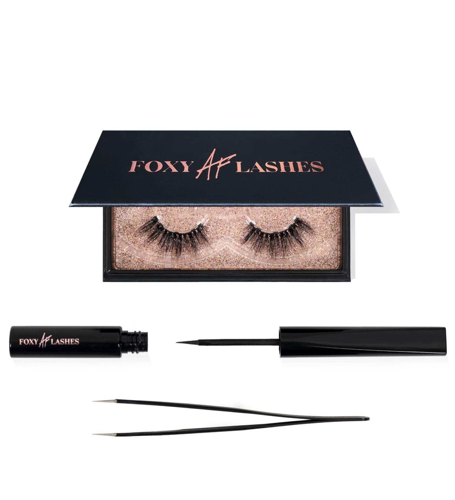 Magnetic Eyelashes with Eyeliner Kit | Strong Hold Faux Mink | Cruelty-Free Magnetic Lashes & Liner | Premium Quality Storage Case | International Shipping Available - Buy Online on GoSupps.com
