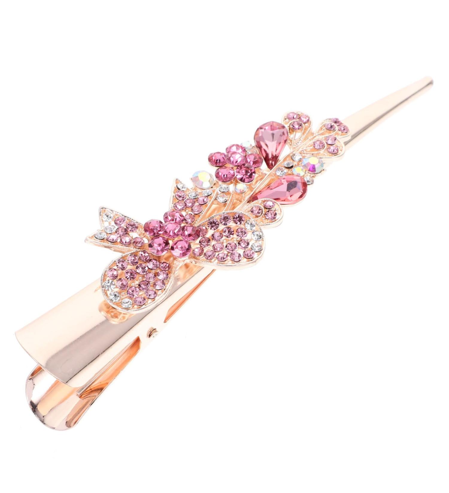 minkissy hair barrettes hair clips hair accessories clip ins rhinestone hairpins hair decoration clips for hair hairpin for women large barrette large hairpins grace women's Metal decorate - Buy Online on GoSupps.com