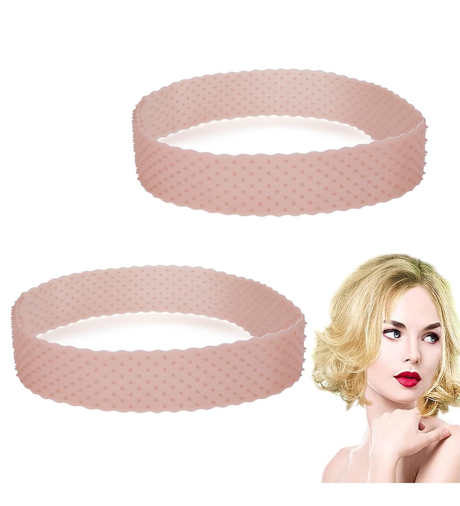 2Pcs Molain Non-Slip Silicone Wig Grip Bands - Adjustable, Elastic and Strong Hold Headband for Women (Light Brown) - Buy Online on GoSupps.com