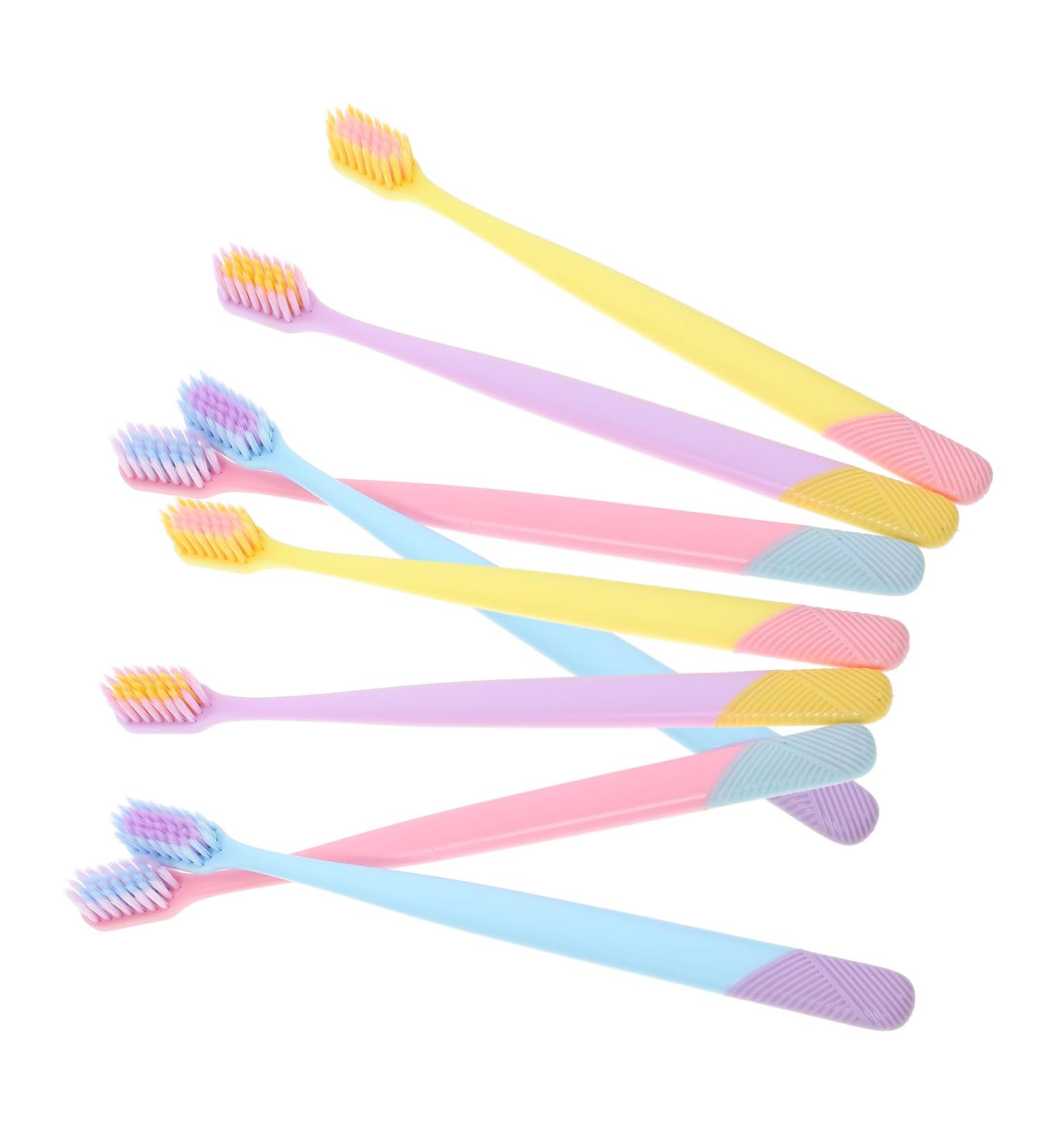 Gatuida 10-Pack Soft Toothbrushes for Optimal Oral Hygiene | Travel-Friendly Manual Brushes - Buy Online on GoSupps.com