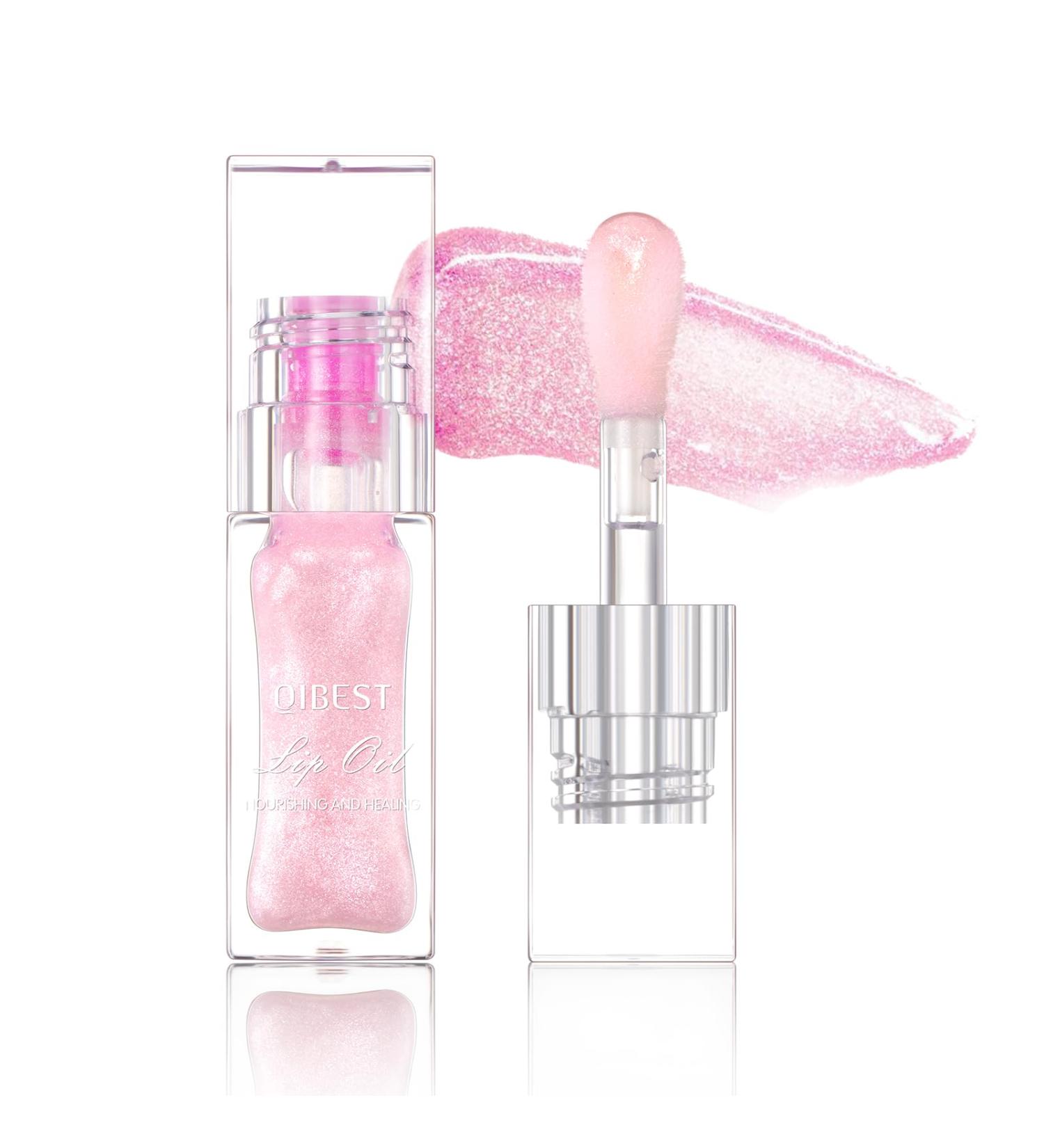 Magic Color Changing Moisturizing Lip Glow Oil Shimmer Liquid Lipstick Hydrating Jelly Lip Gloss Lip Balm Glitter Lip Tint Lip Glaze Lip Oil (# Color 01) - Buy Online on GoSupps.com