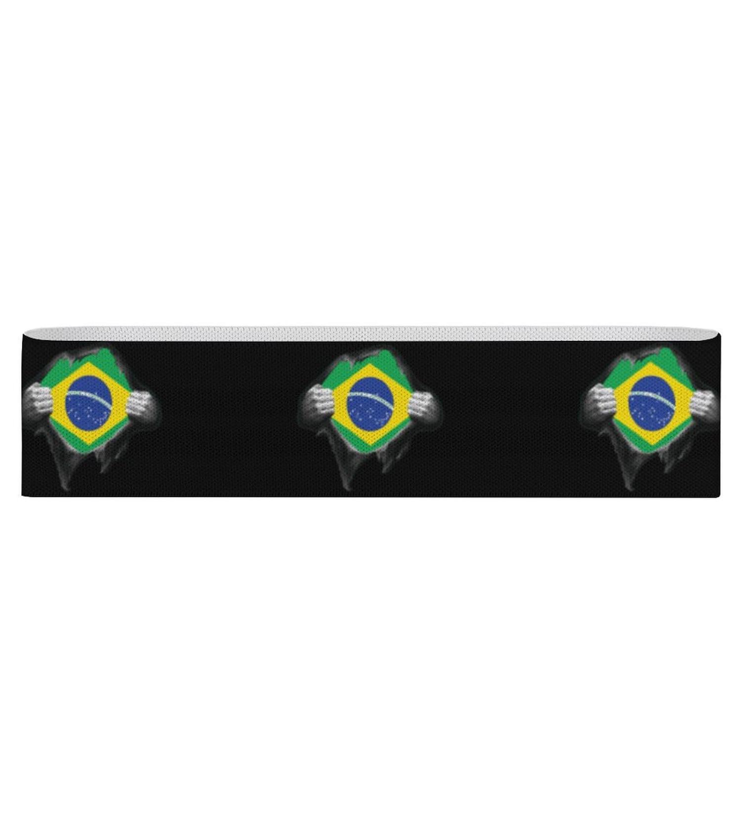 Brazil Flag Resistance Bands - Non-Slip Booty & Leg Workout Straps for Yoga & Physical Therapy - Buy Online on GoSupps.com