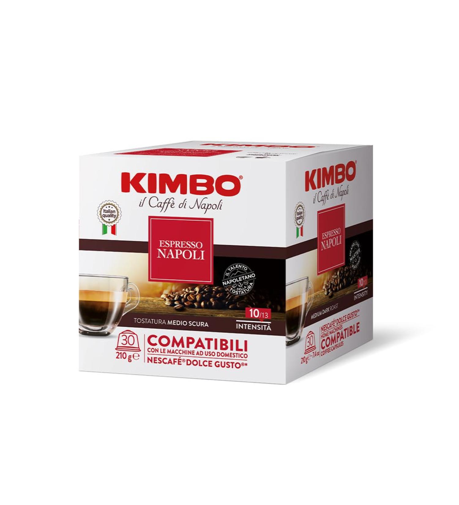 Kimbo Kimbo Nescaf Compatible Capsules - 60 Capsules - Espresso Napoli - 2 Boxes of 30 Capsules