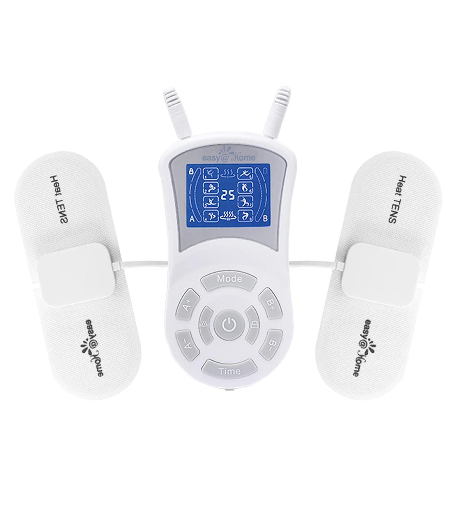 Easy Home Heat TENS Unit | FSA Eligible Pain Management & Muscle Stimulator | Large Backlit Display - Buy Online on GoSupps.com