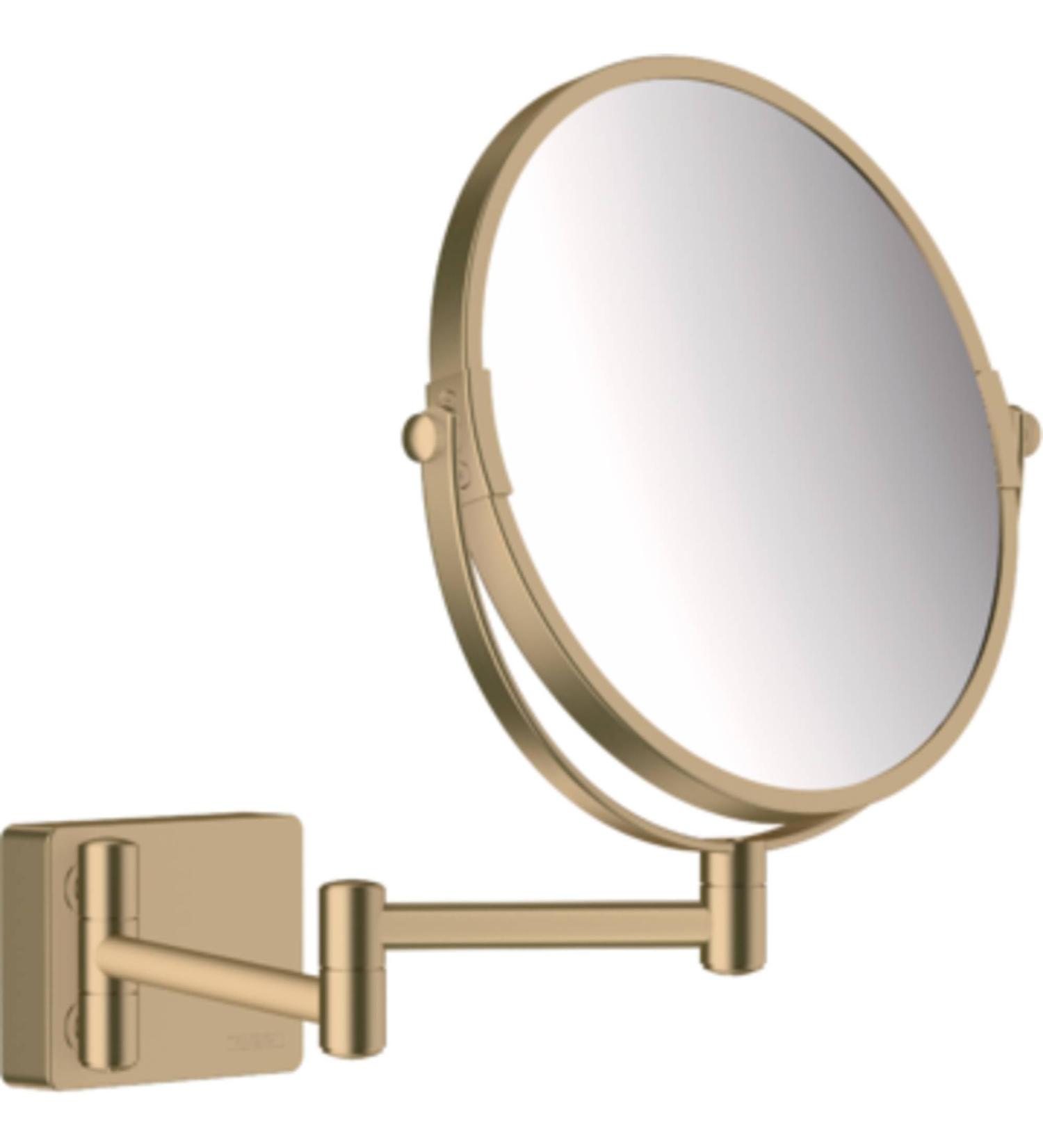 hansgrohe AddStoris Shaving mirror brushed bronze 41791140 without LED light Brushed Bronze